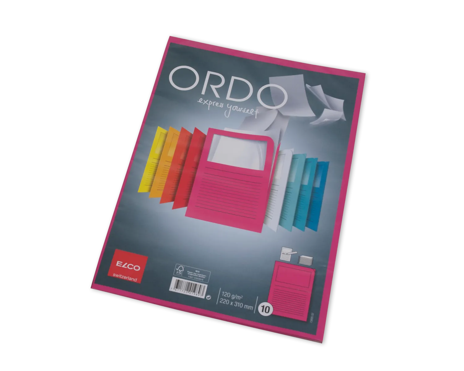 Chemise de classement, ELCO Ordo Classico, 220 x 310 mm, 120g/m2, fuchsia