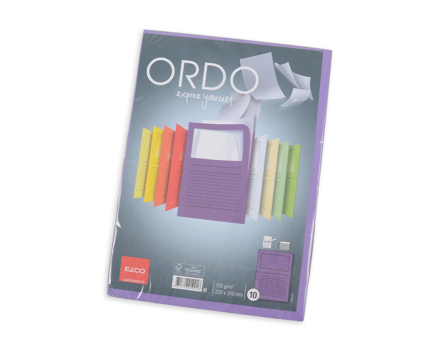 Organisationsmappe, ELCO Ordo Classico, 220 x 310 mm, 120g/m2, violett