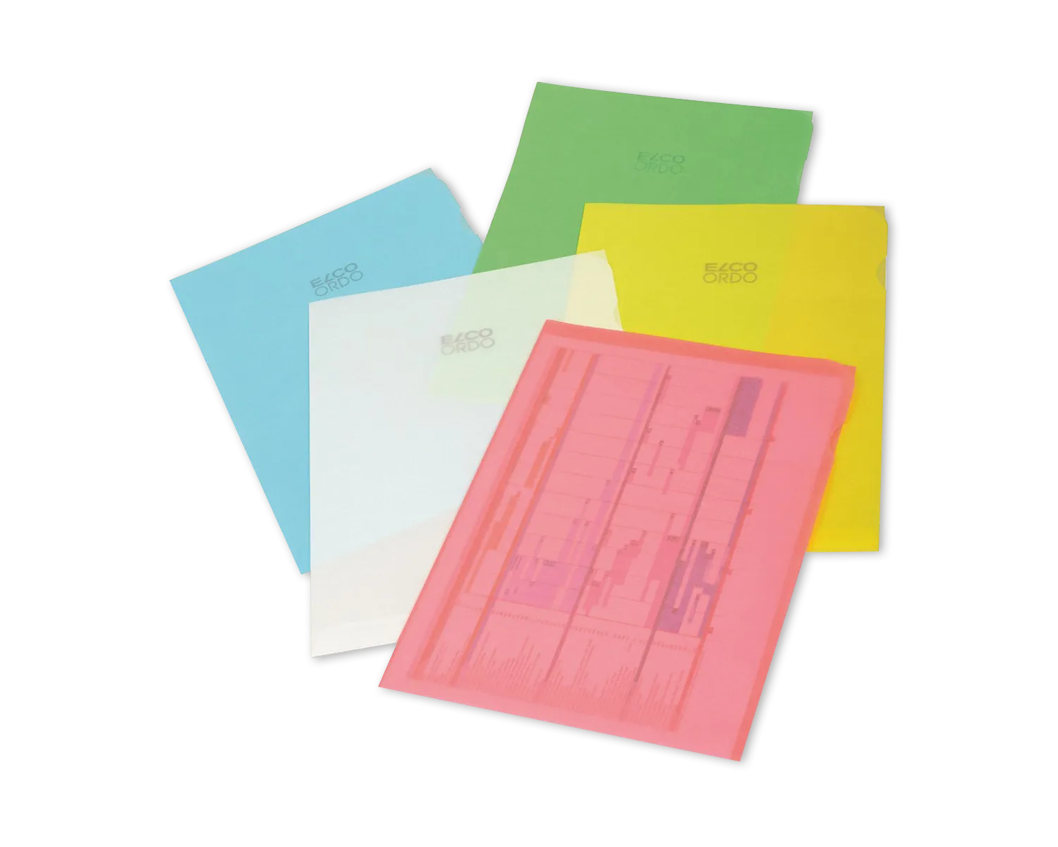 Chemise de classement, ELCO Transparent, 220 x 310 mm, 80g/m2, jaune