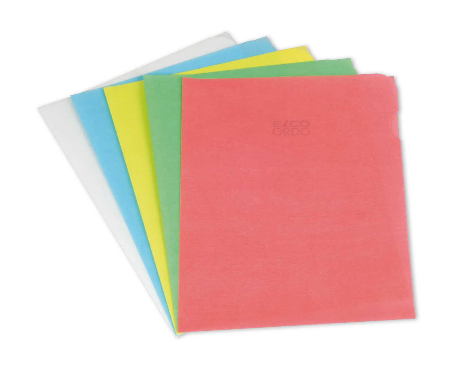 Chemise de classement, ELCO Ordo Transparent, 220 x 310 mm, 80g/m2, rouge