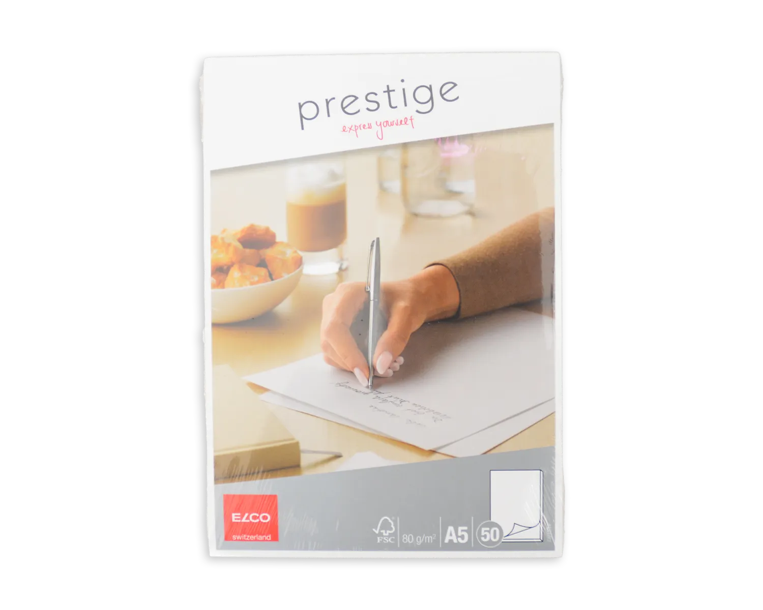 Schreibblock ohne Fälzel, ELCO Prestige, A5, 80g/m2, weiss