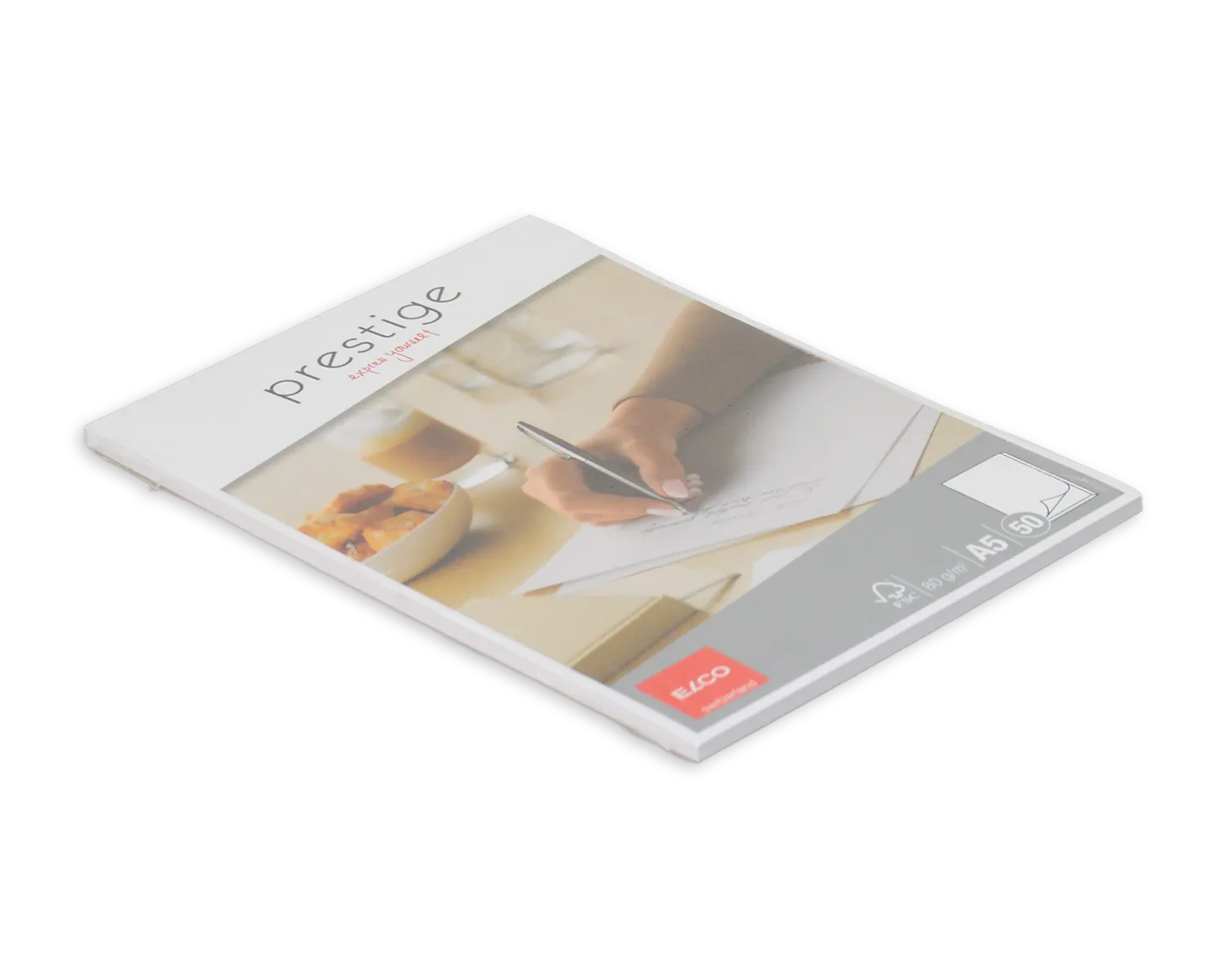 Schreibblock ohne Fälzel, ELCO Prestige, A5, 80g/m2, weiss