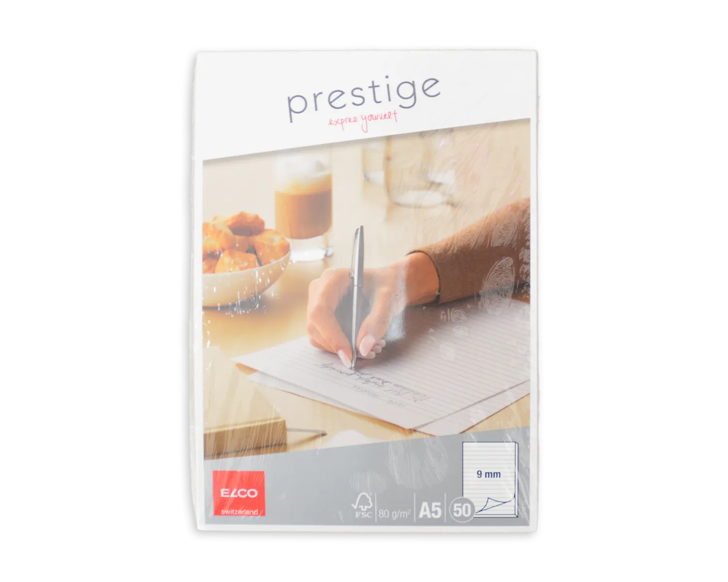 Schreibblock ohne Fälzel, ELCO Prestige, A5, 80g/m2, weiss