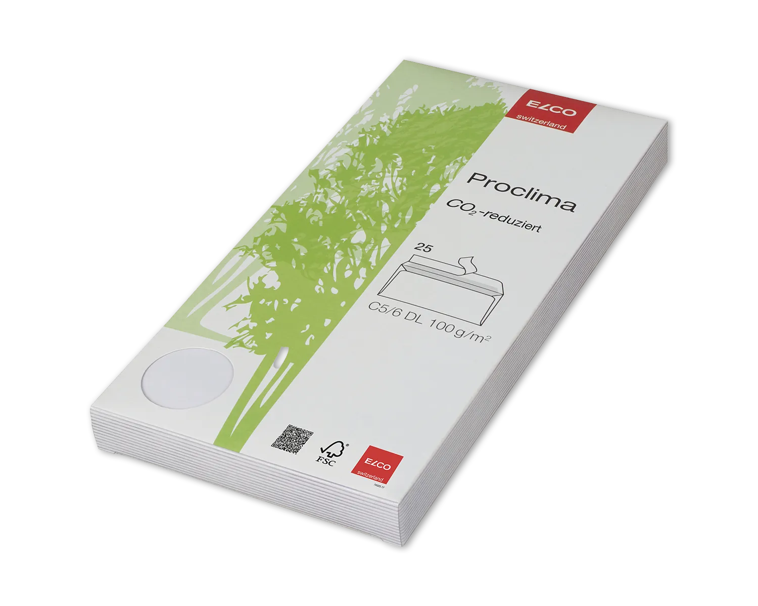 Enveloppe, ELCO Proclima, C5/6, Sans fen&ecirc;tre, Fermeture auto-adh&eacute;sive, 100g/m2, blanc