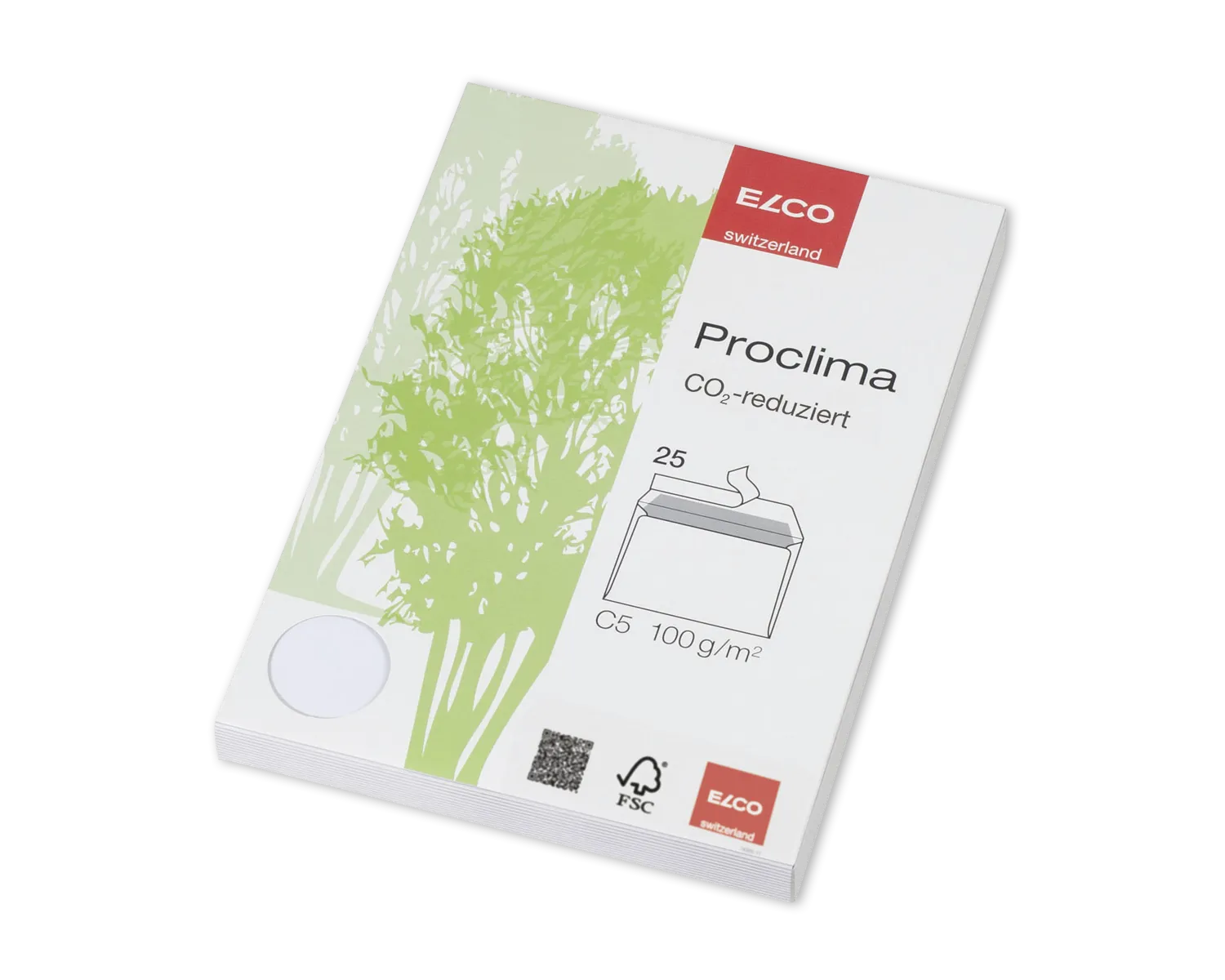 Couvert, ELCO Proclima, C5, ohne Fenster, Haftklebeverschluss, 100g/m2, weiss
