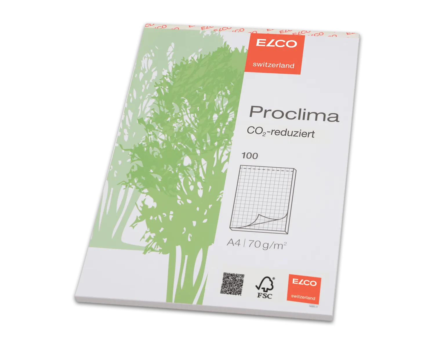 Bloc de papier Perfo E, ELCO Proclima, A4, 70g/m2, blanc