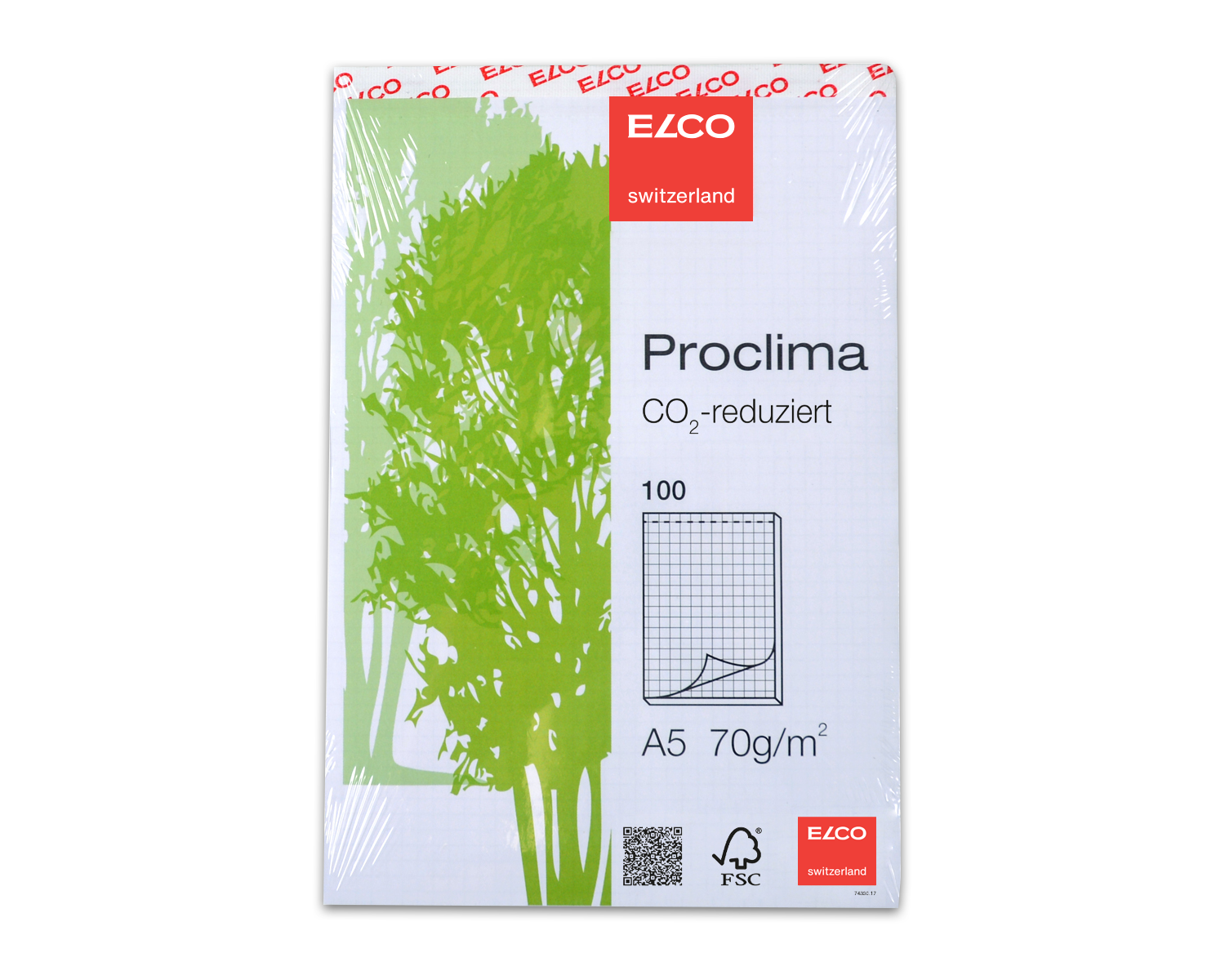 Image of Schreibblock Perfo E, ELCO Proclima, A5, 70g/m2, weiss