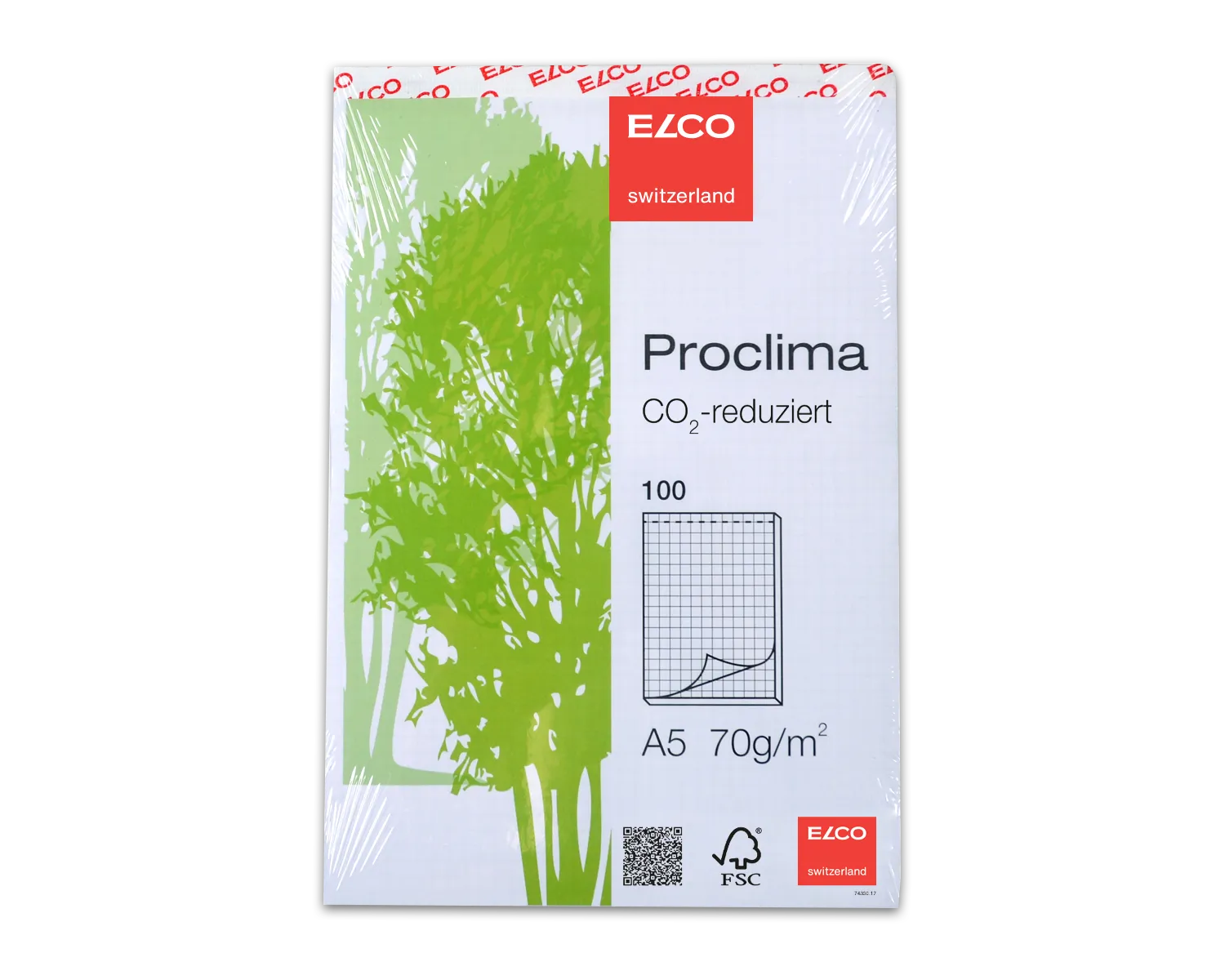 Bloc de papier Perfo E, ELCO Proclima, A5, 70g/m2, blanc