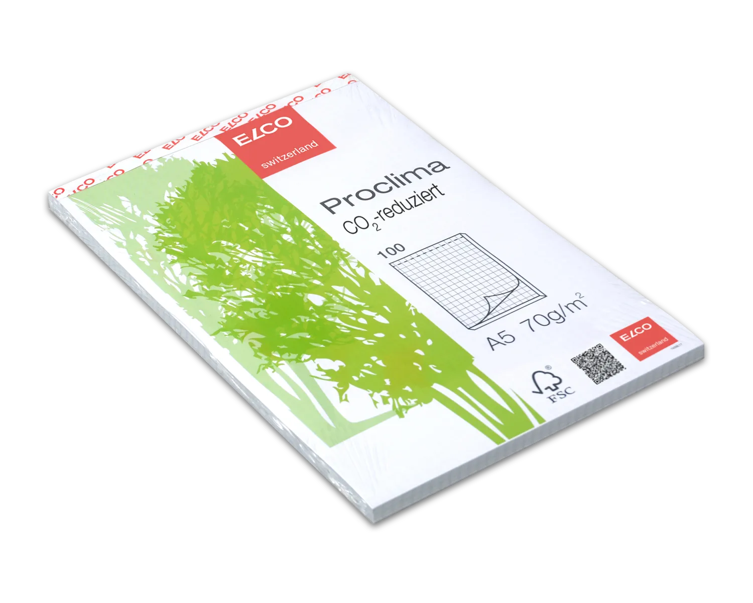 Bloc de papier Perfo E, ELCO Proclima, A5, 70g/m2, blanc