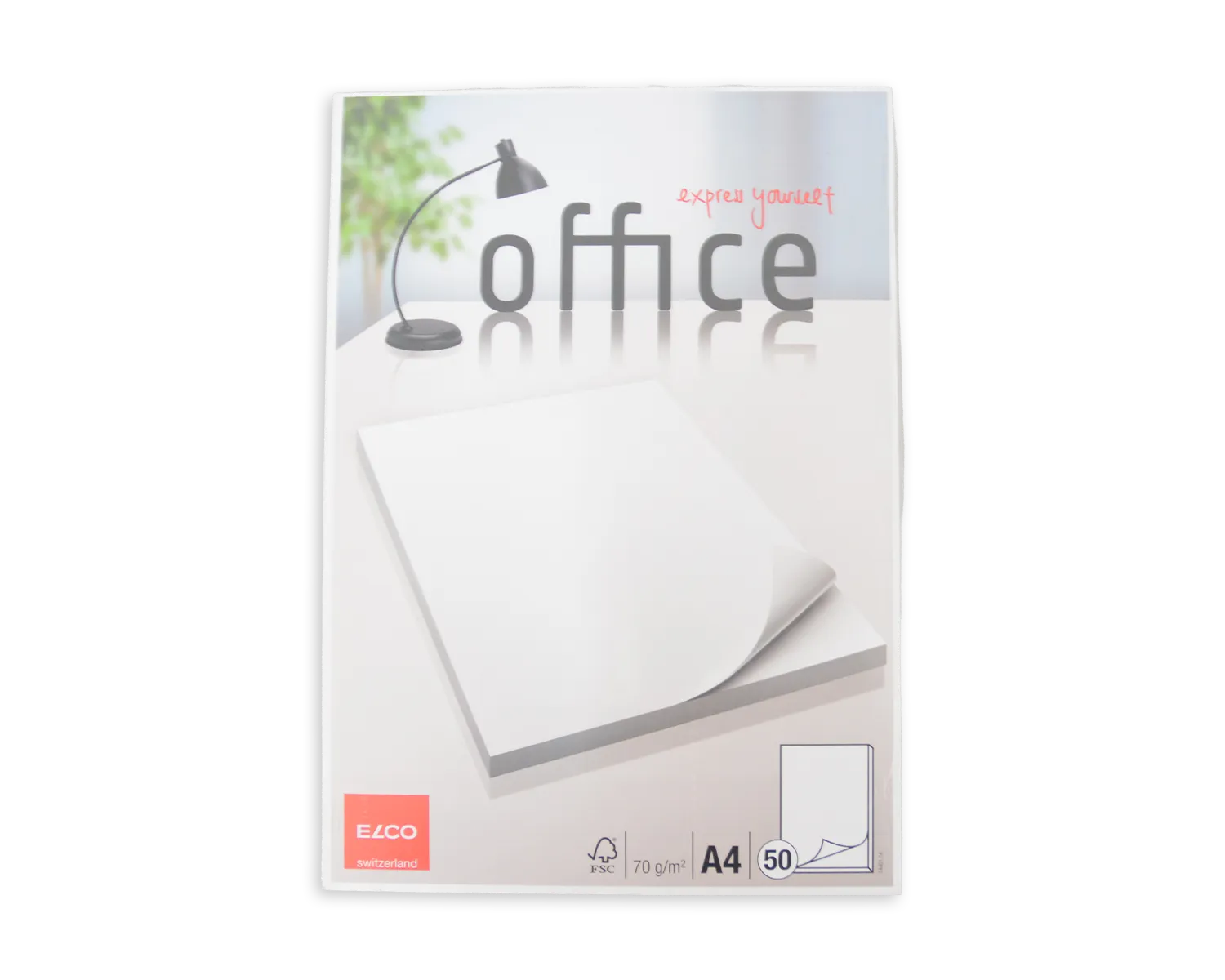 Schreibblock ohne Fälzel, ELCO Office, A4, 70g/m2, weiss