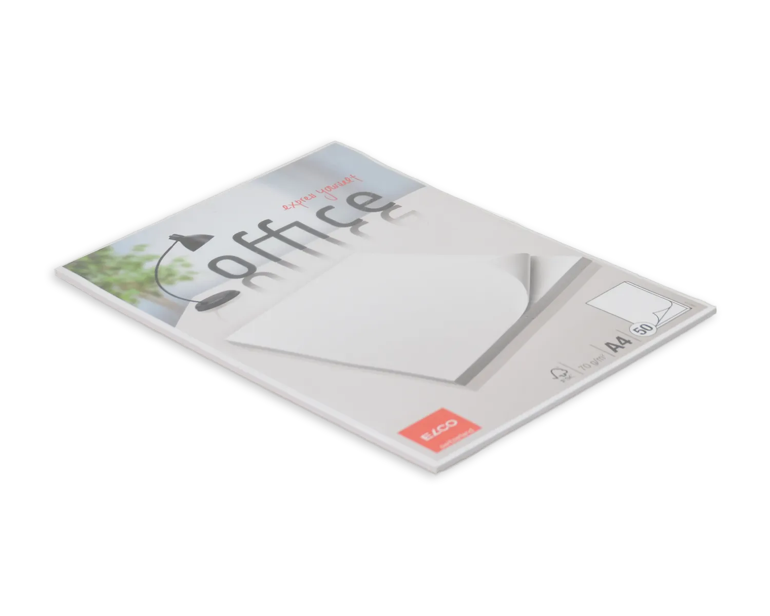 Schreibblock ohne Fälzel, ELCO Office, A4, 70g/m2, weiss
