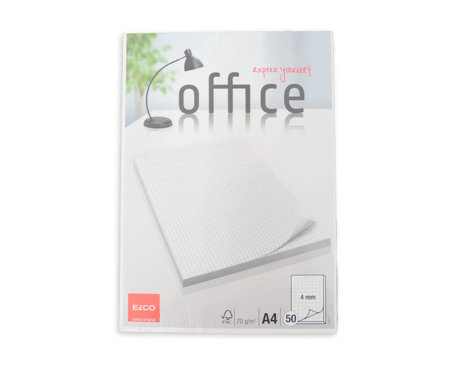 Schreibblock ohne Fälzel, ELCO Office, A4, 70g/m2, weiss