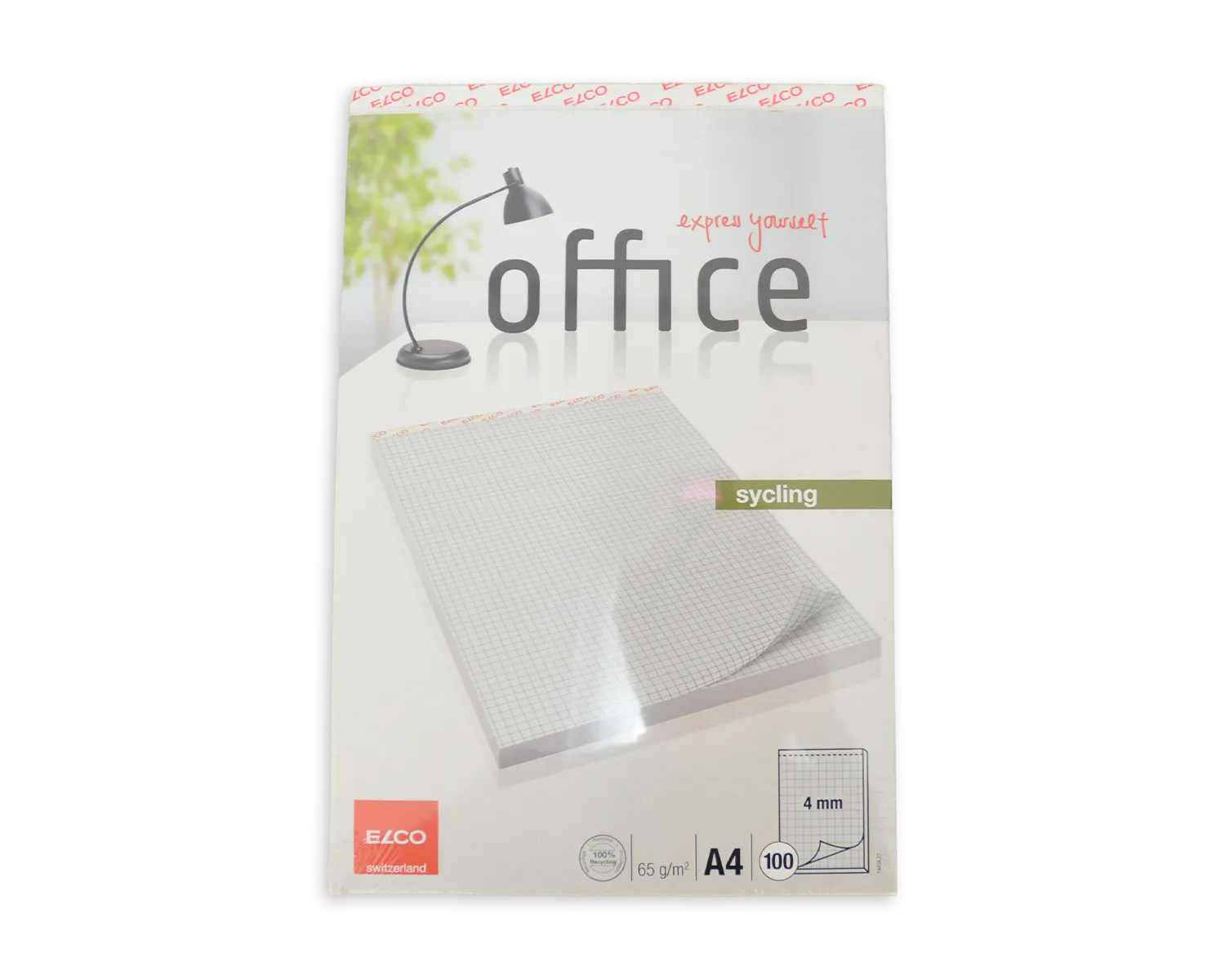 Schreibblock Perfo E, ELCO Office, A4, 65g/m2, grau