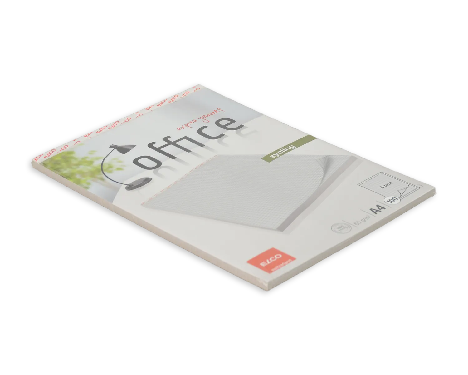 Schreibblock Perfo E, ELCO Office, A4, 65g/m2, grau