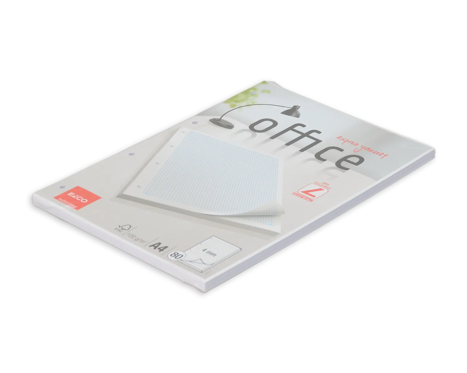 Ringbuchblock, ELCO Office, A4, 100g/m2, weiss