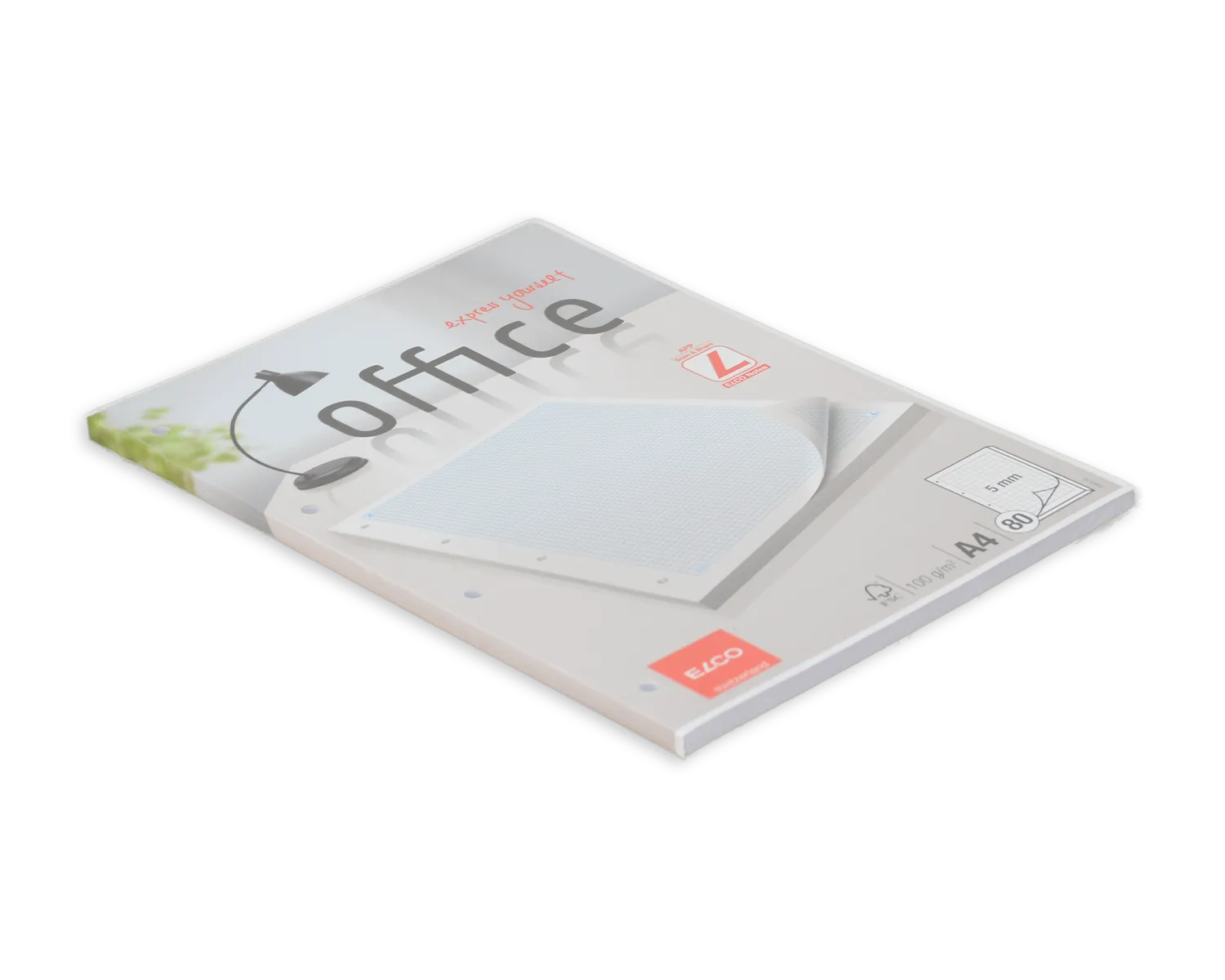 Ringbuchblock, ELCO Office, A4, 100g/m2, weiss