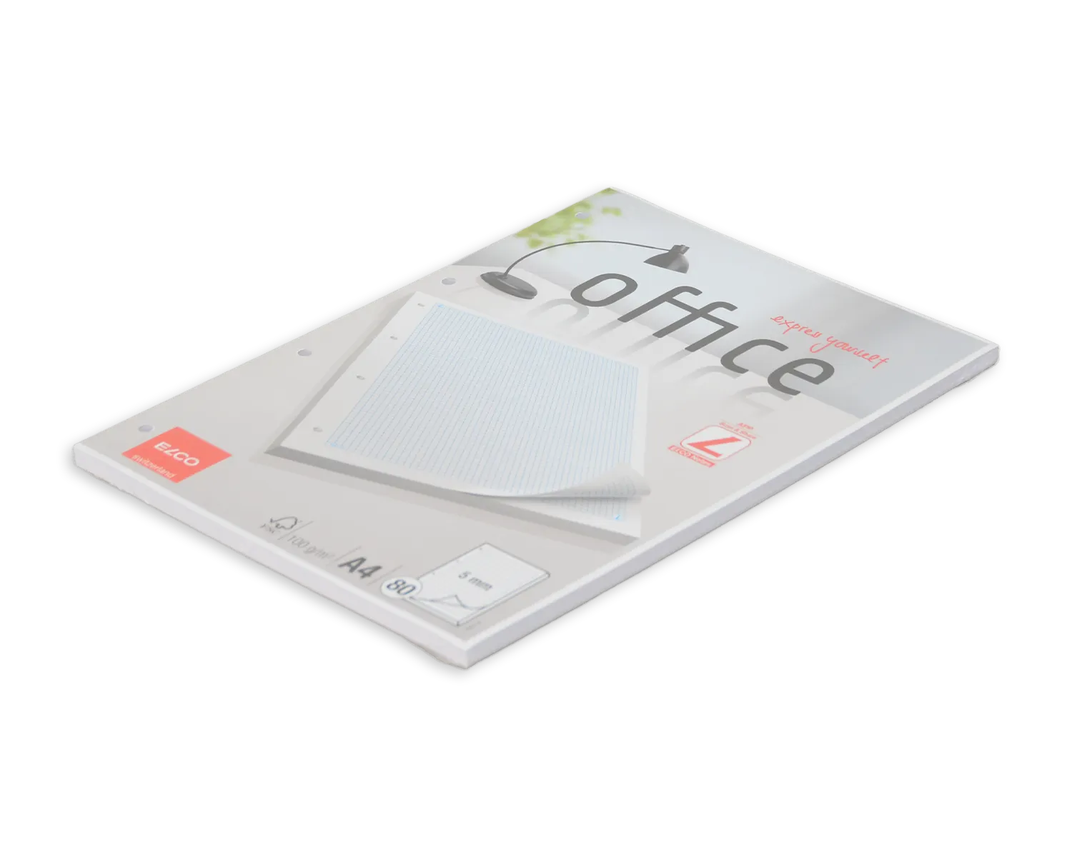 Ringbuchblock, ELCO Office, A4, 100g/m2, weiss