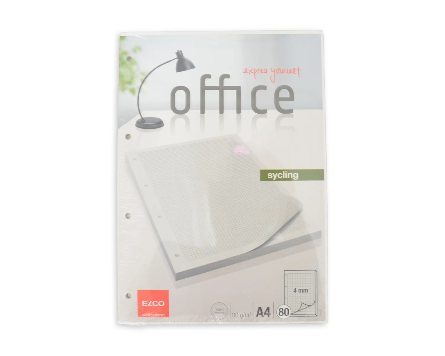 Ringbuchblock, ELCO Office, A4, 80g/m2, grau