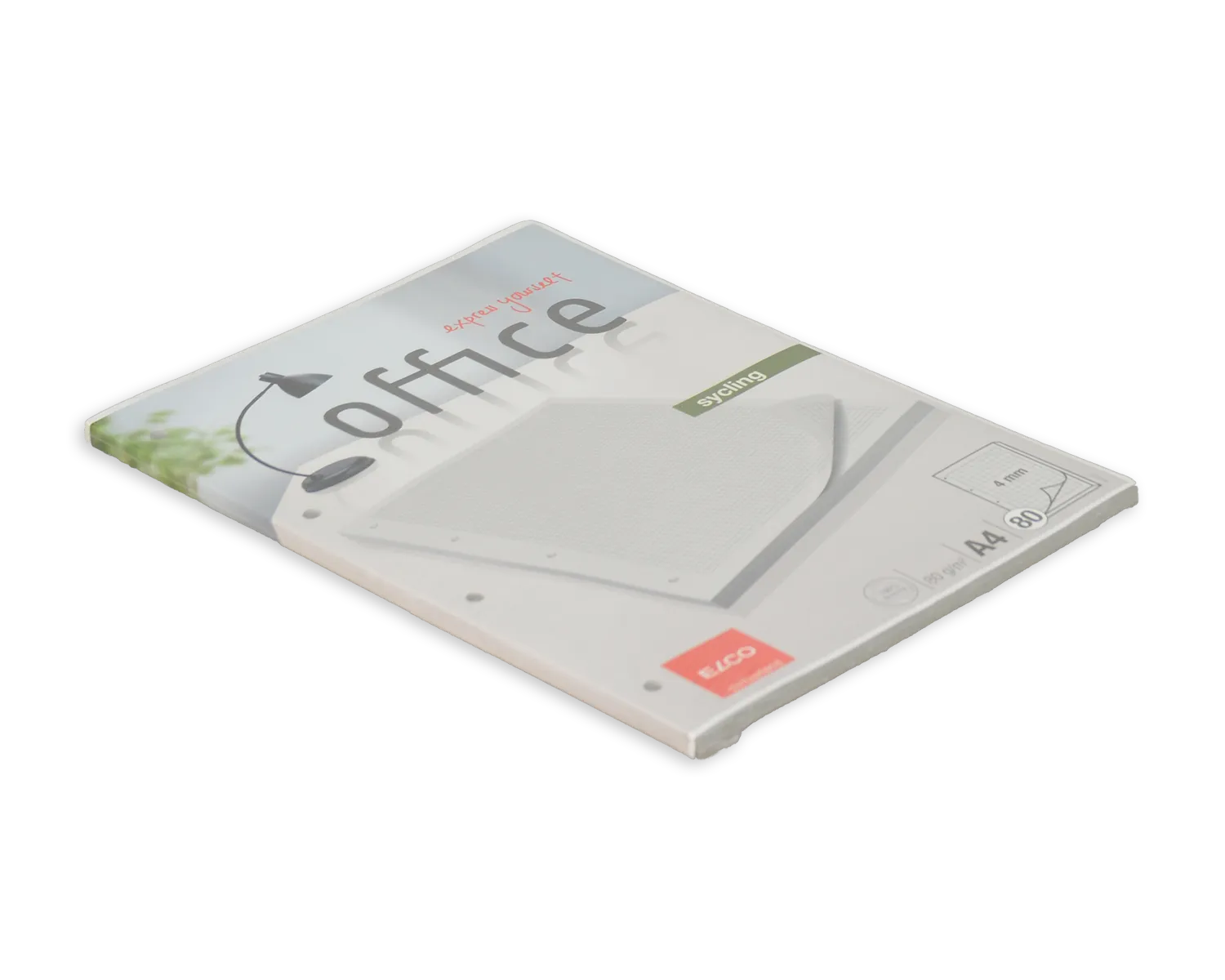 Ringbuchblock, ELCO Office, A4, 80g/m2, grau