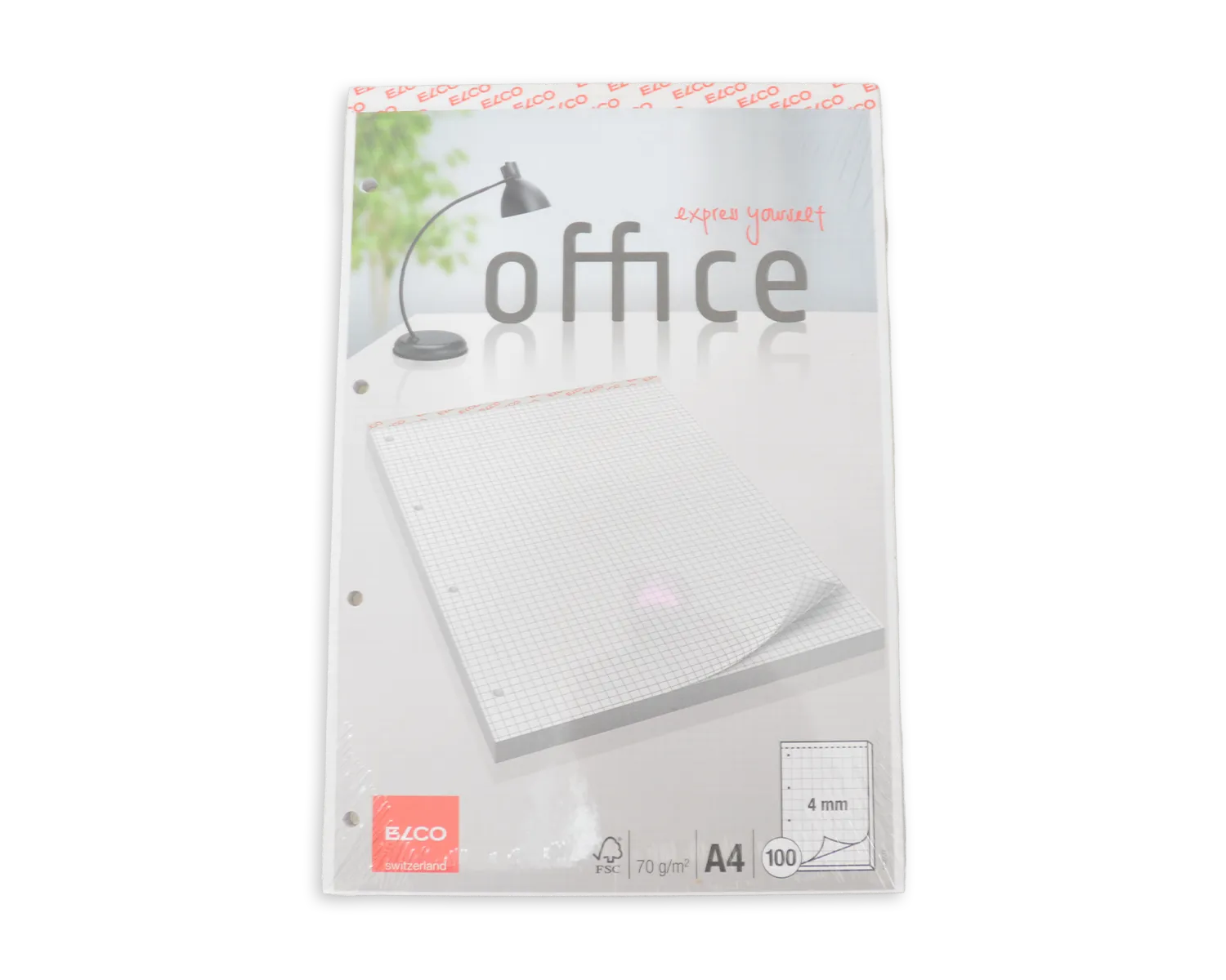 Bloc de papier Perfo E, ELCO Office, A4, 70g/m2, blanc
