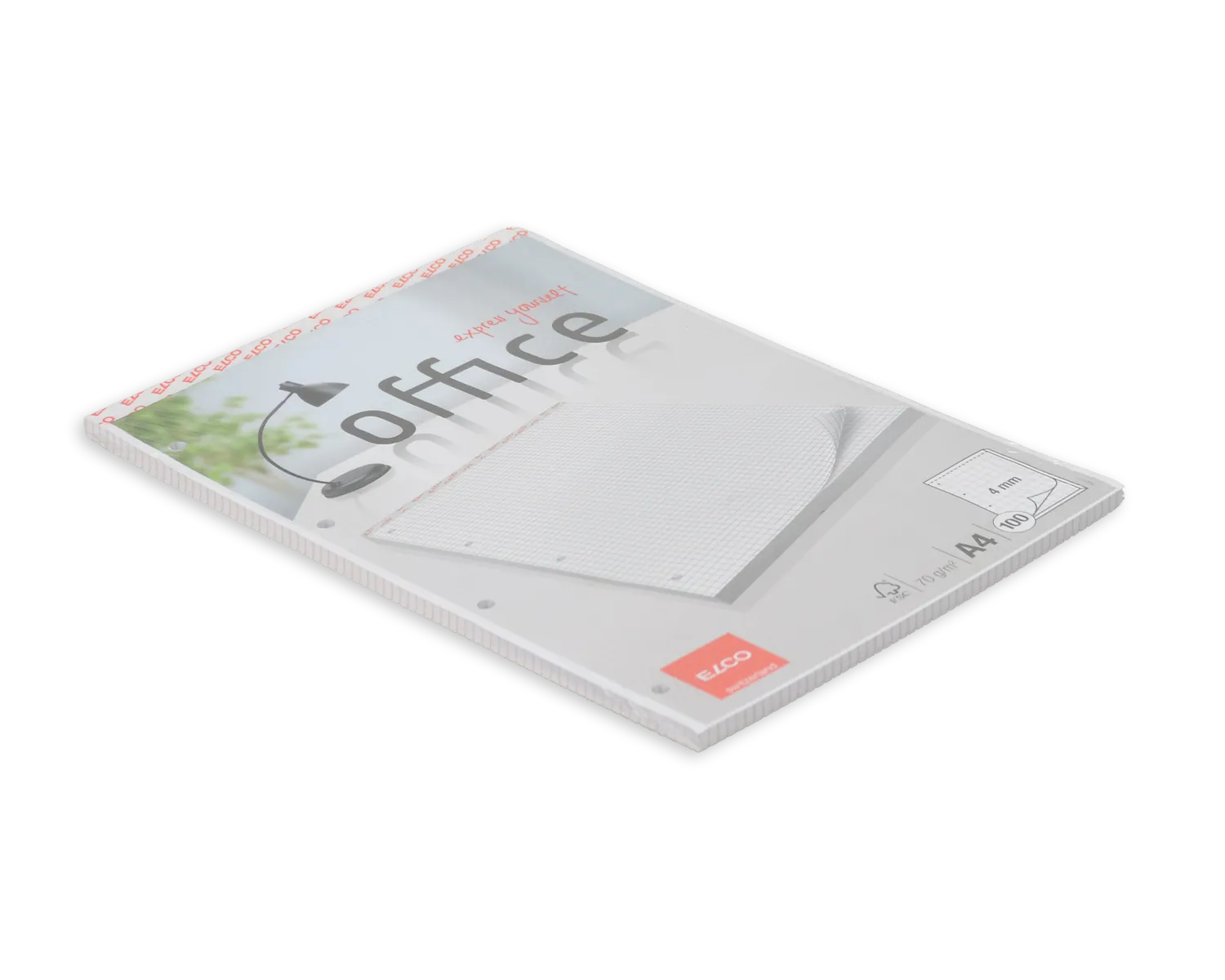 Bloc de papier Perfo E, ELCO Office, A4, 70g/m2, blanc
