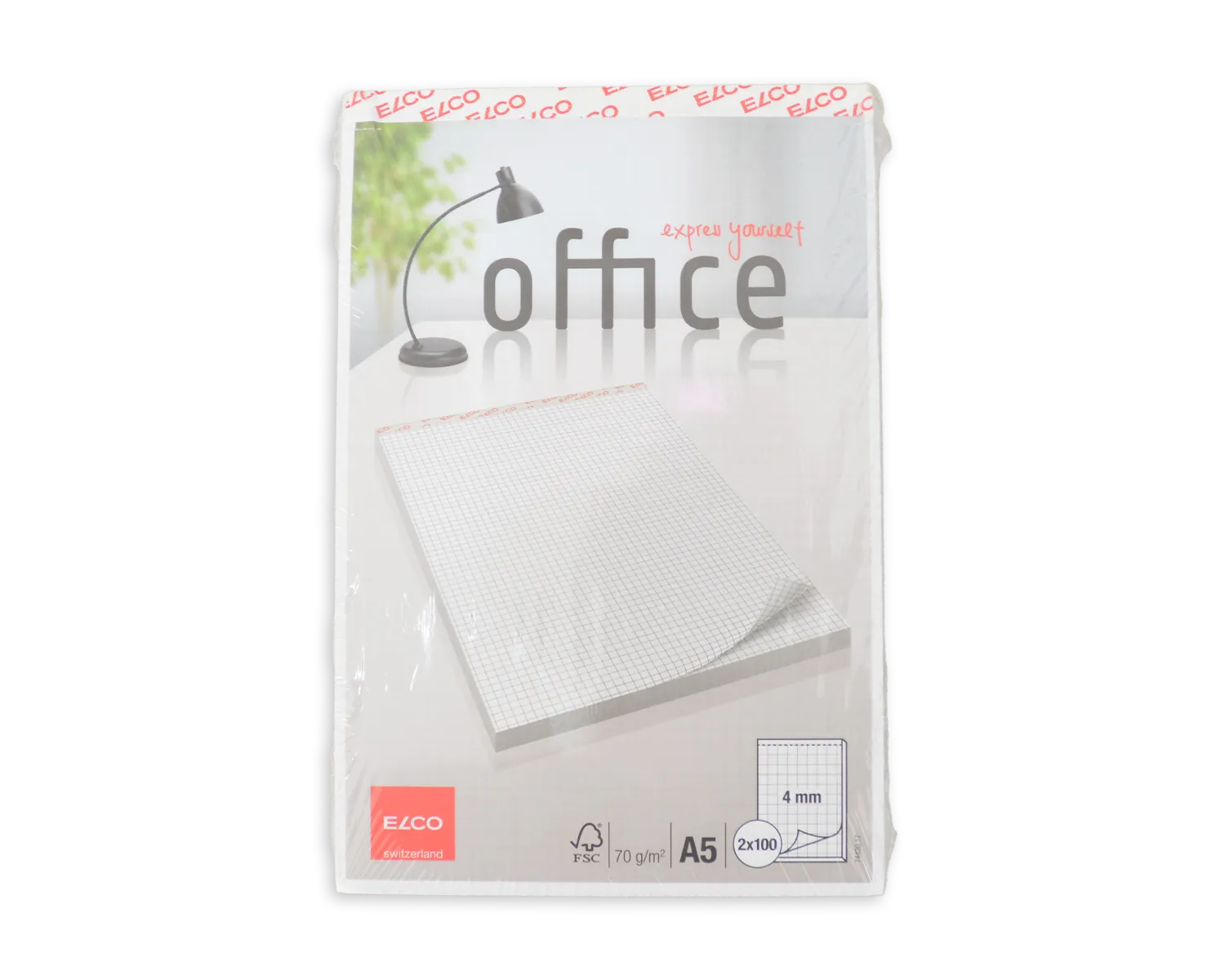 Bloc de papier Perfo E, ELCO Office, A5, 70g/m2, blanc