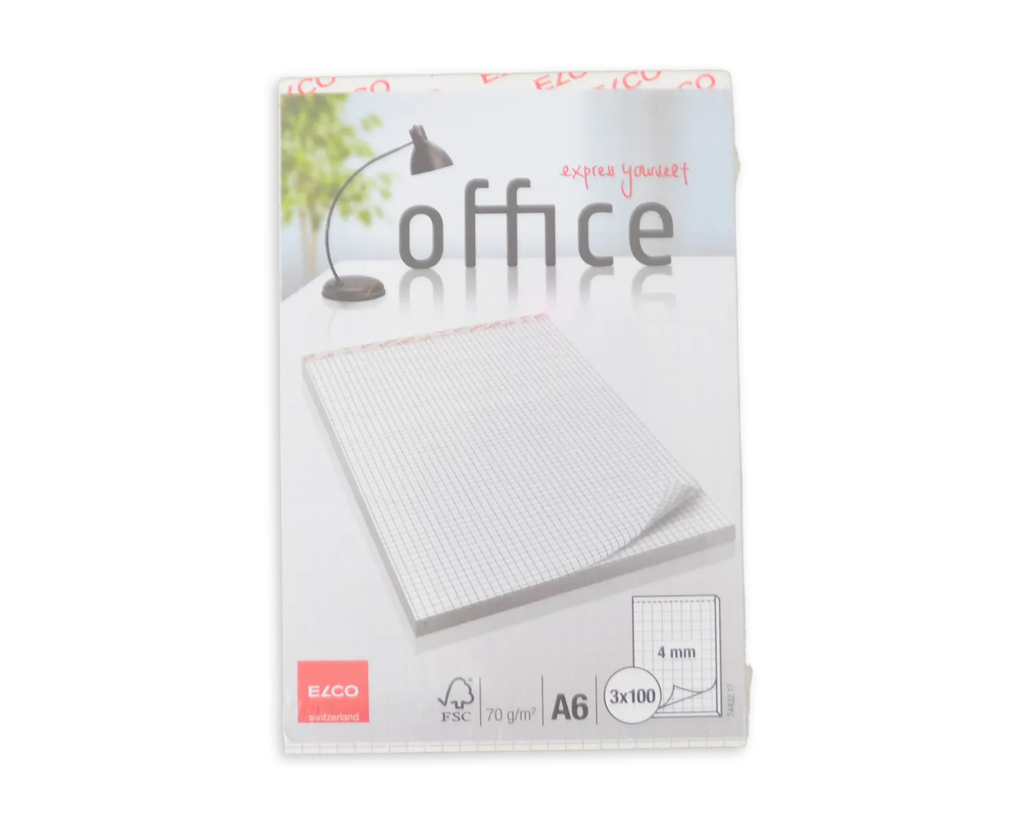 Schreibblock Perfo E, ELCO Office, A6, 70g/m2, weiss