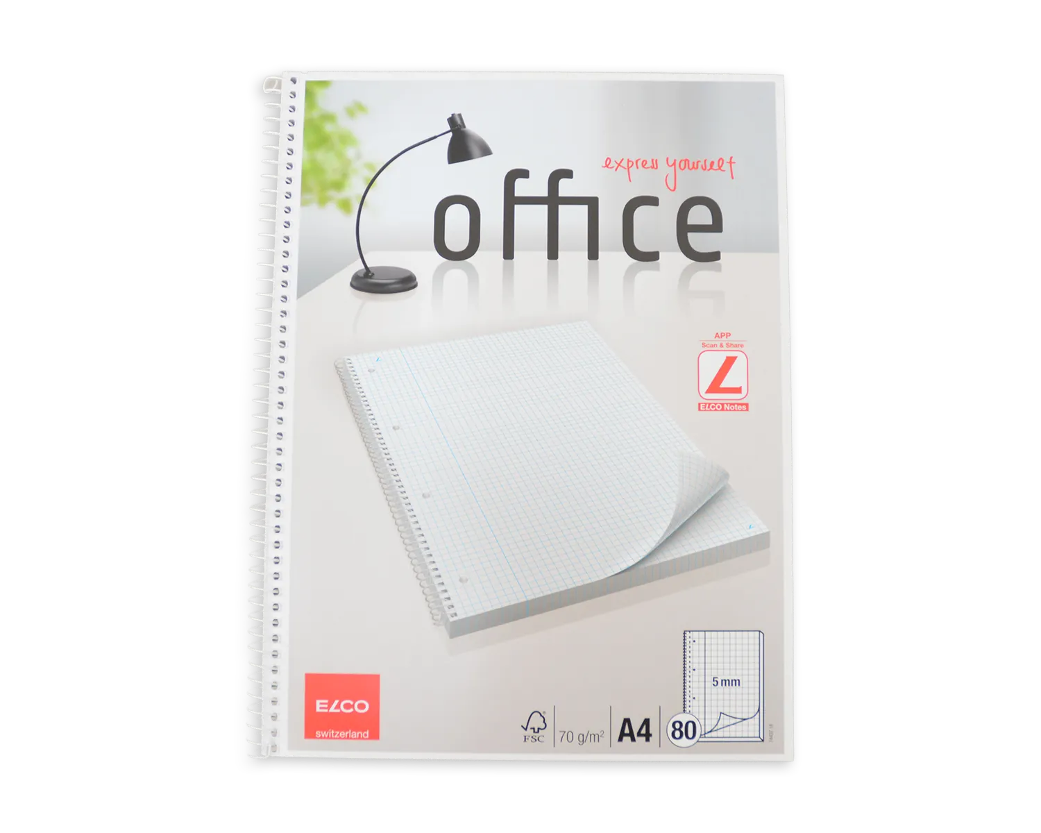 Collegeblock, ELCO Office, A4, 70g/m2, weiss