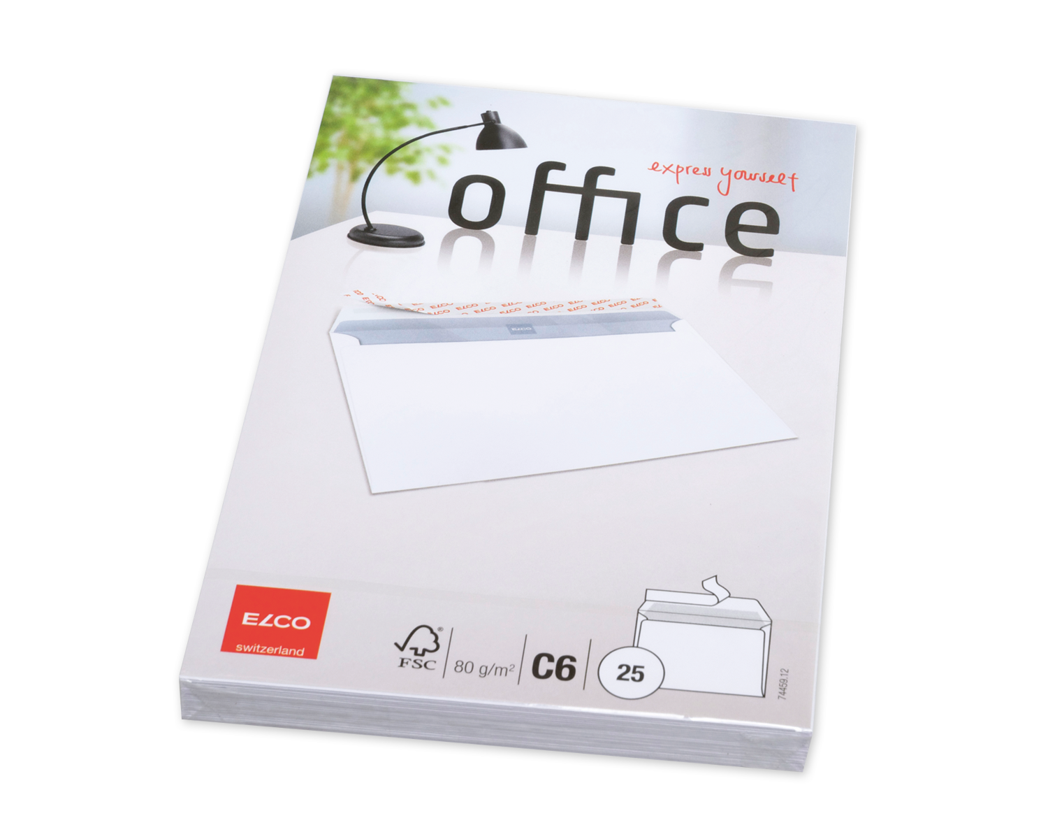 Image of Couvert, ELCO Office, C6, ohne Fenster, Haftklebeverschluss, 80g/m2, weiss