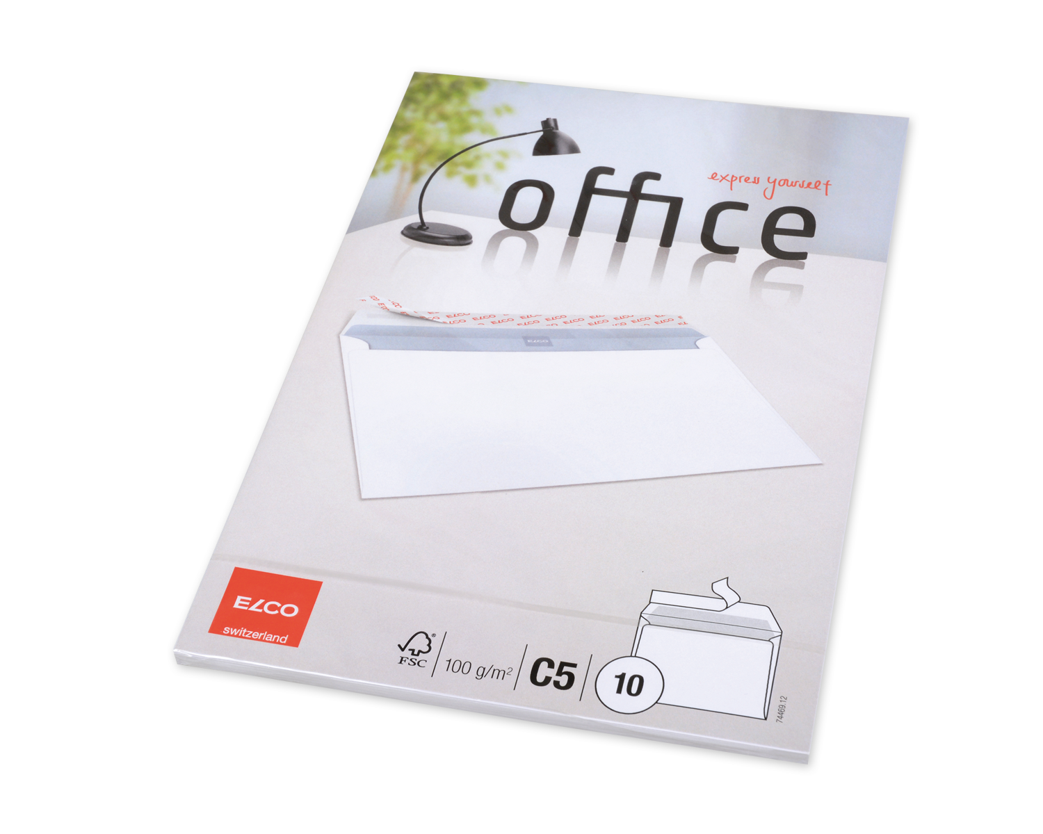 Image of Couvert, ELCO Office, C5, ohne Fenster, Haftklebeverschluss, 100g/m2, weiss
