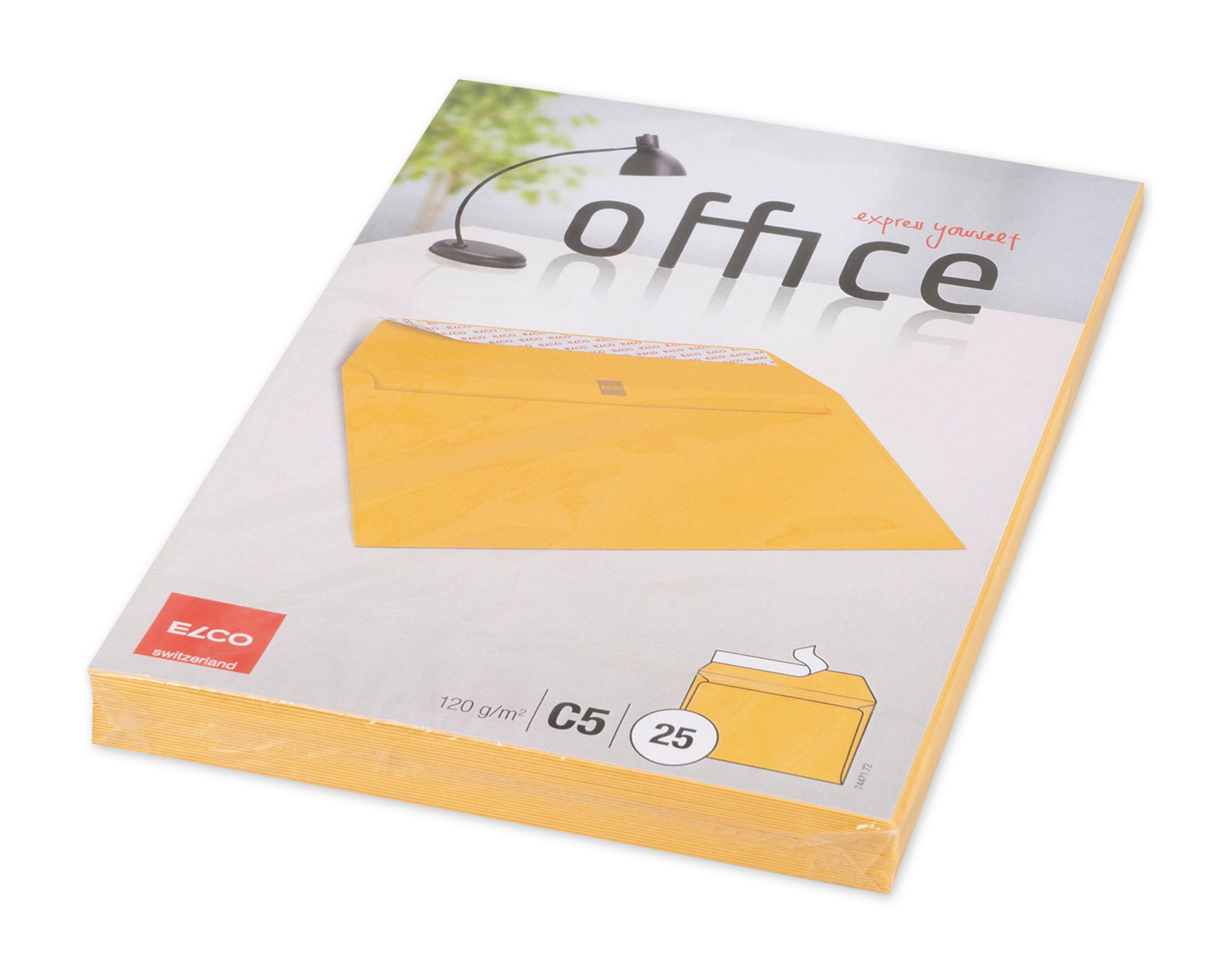 Image of Couvert, ELCO Office, C5, ohne Fenster, Haftklebeverschluss, 120g/m2, gelb