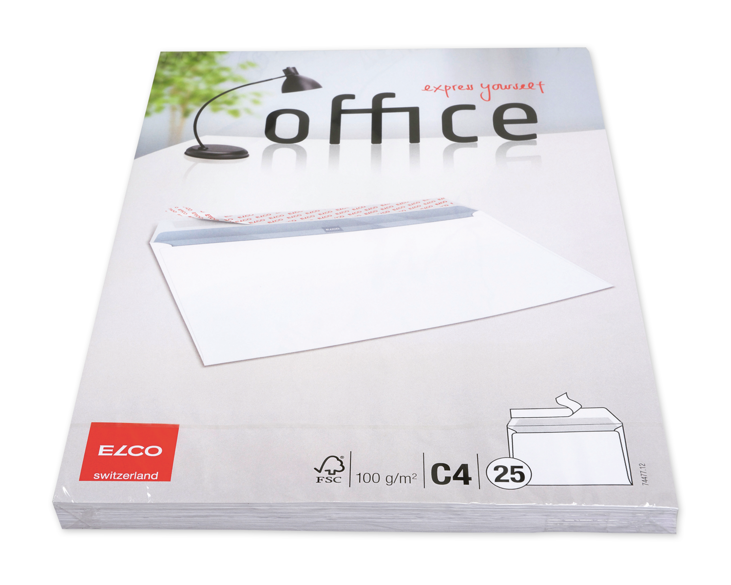 Image of Couvert, ELCO Office, C4, ohne Fenster, Haftklebeverschluss, 100g/m2, weiss