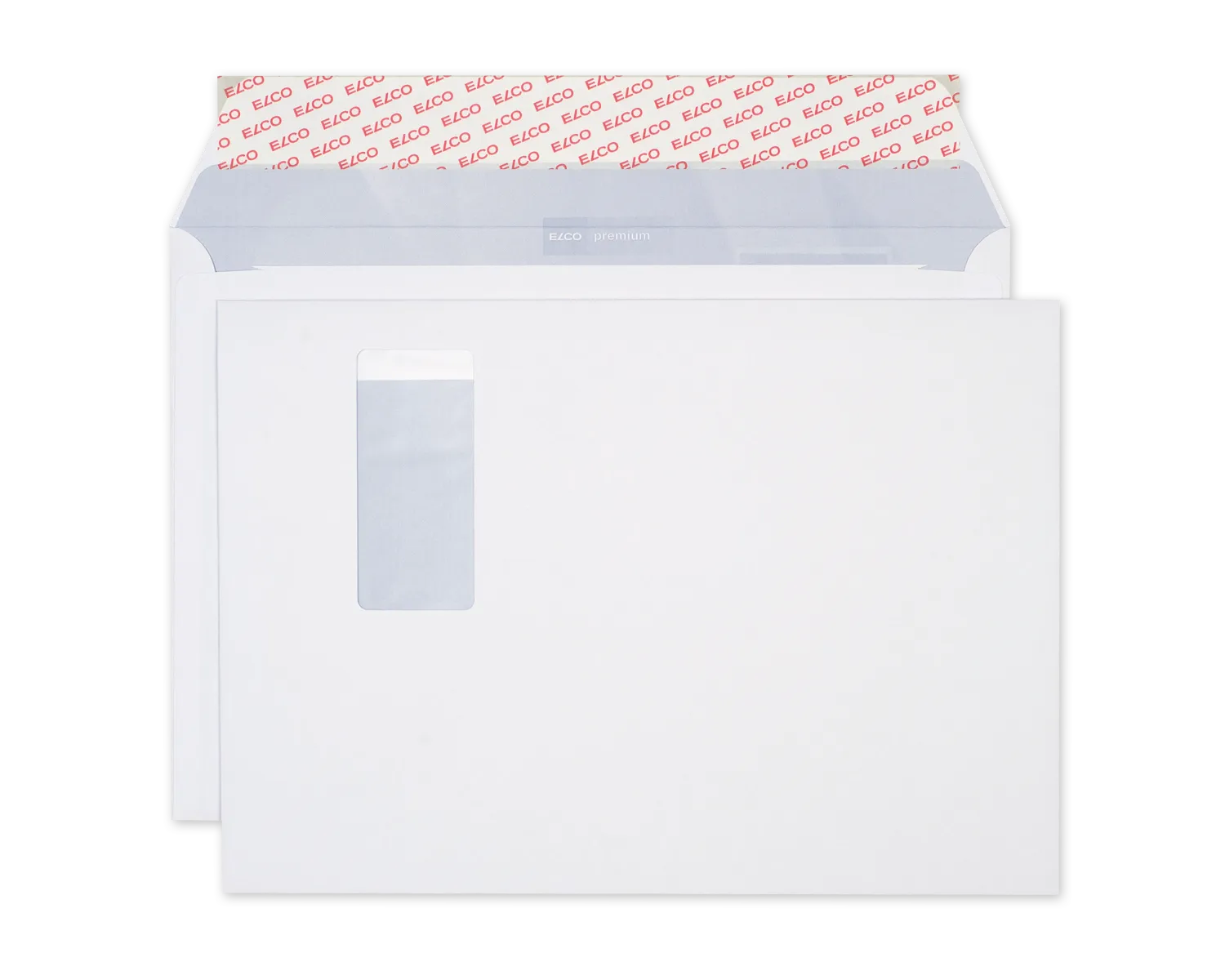 Enveloppe, ELCO Office, C4, Fen&ecirc;tre recto droite, Fermeture auto-adh&eacute;sive, 120g/m2, blanc