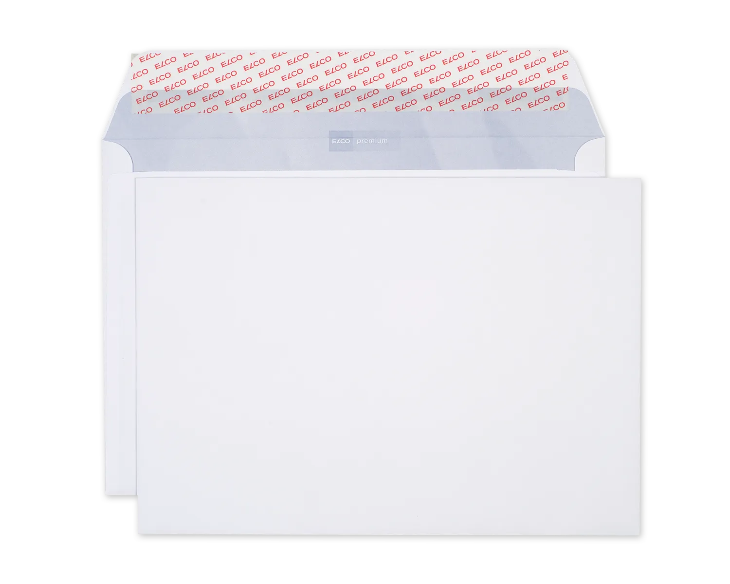 Couvert, ELCO Office, B4, ohne Fenster, Haftklebeverschluss, 120g/m2, weiss