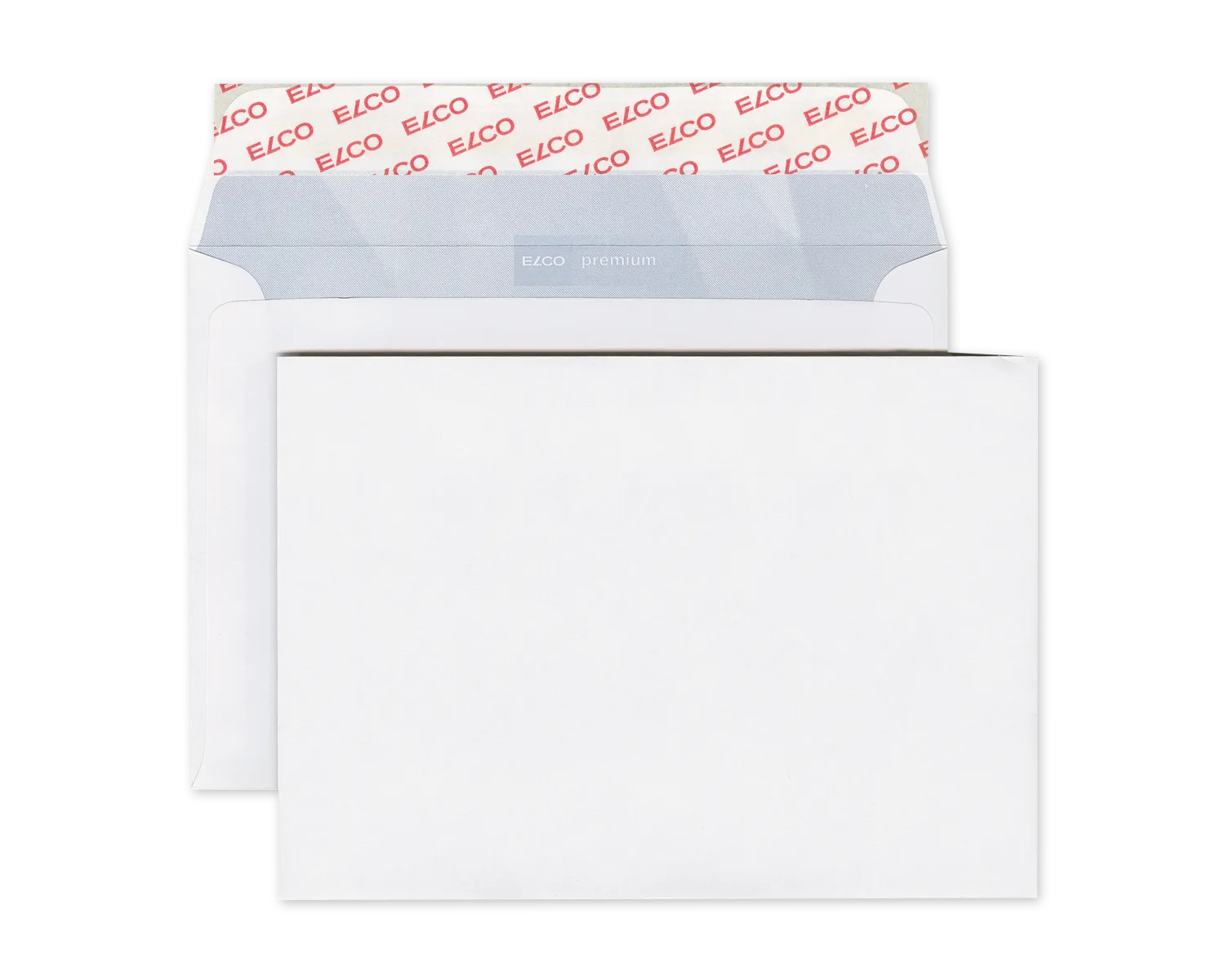 Couvert, ELCO Office, B6, ohne Fenster, Haftklebeverschluss, 100g/m2, weiss