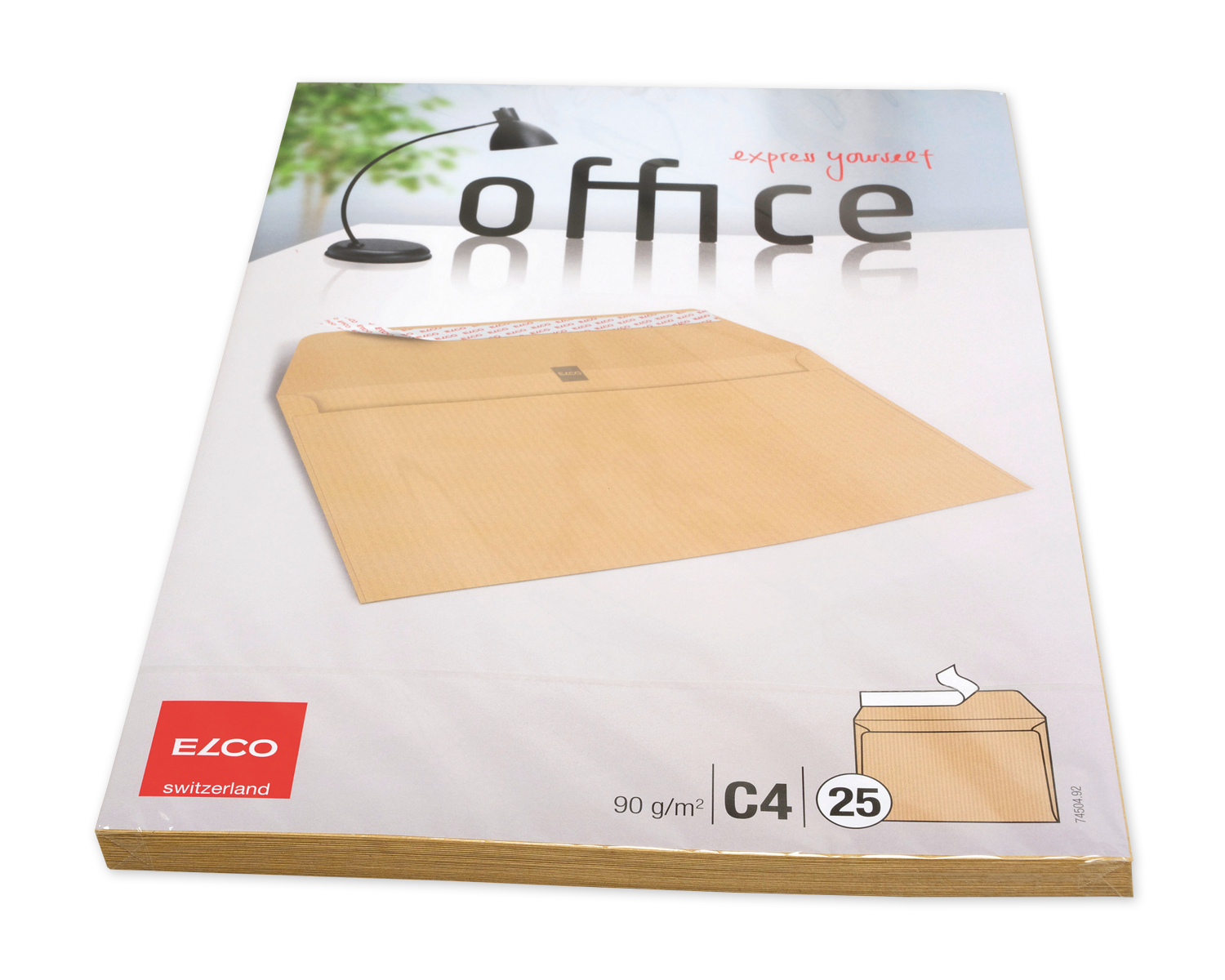 Image of Couvert, ELCO Office, C4, ohne Fenster, Haftklebeverschluss, 90g/m2, braun