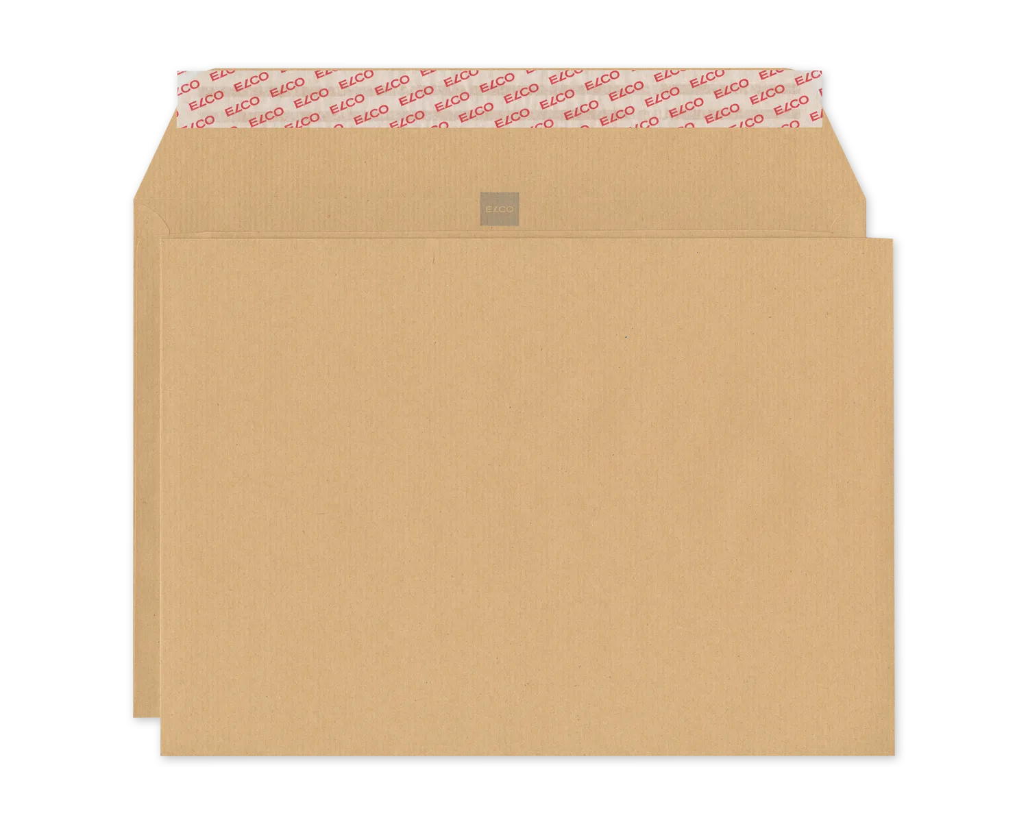 Enveloppe, ELCO Office, C4, Sans fen&ecirc;tre, Fermeture auto-adh&eacute;sive, 90g/m2, brun