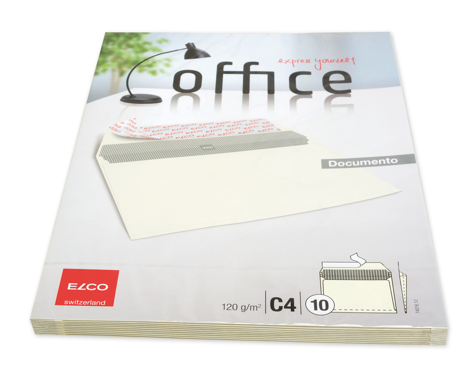 Image of Couvert mit Seitenfalten, ELCO Office, C4 Plus, ohne Fenster, Haftklebeverschluss, 120g/m2, beige