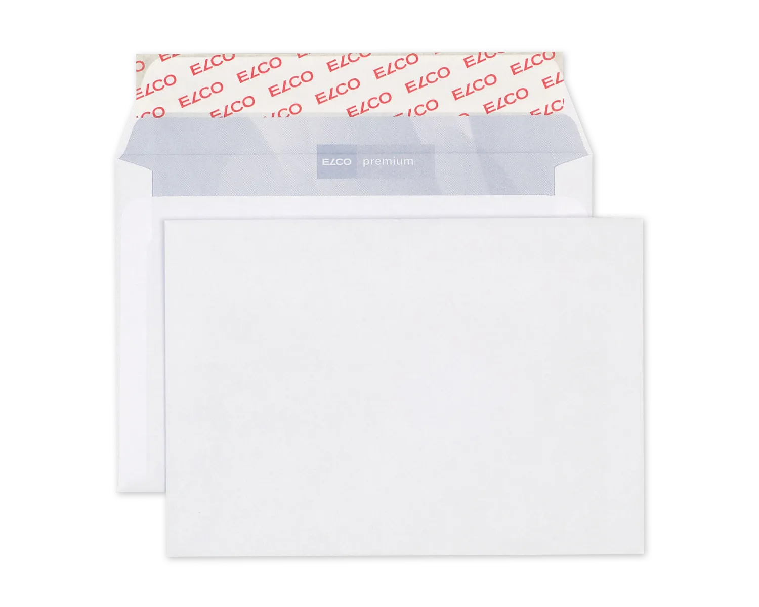 Couvert, ELCO Office, C6, ohne Fenster, Haftklebeverschluss, 80g/m2, weiss