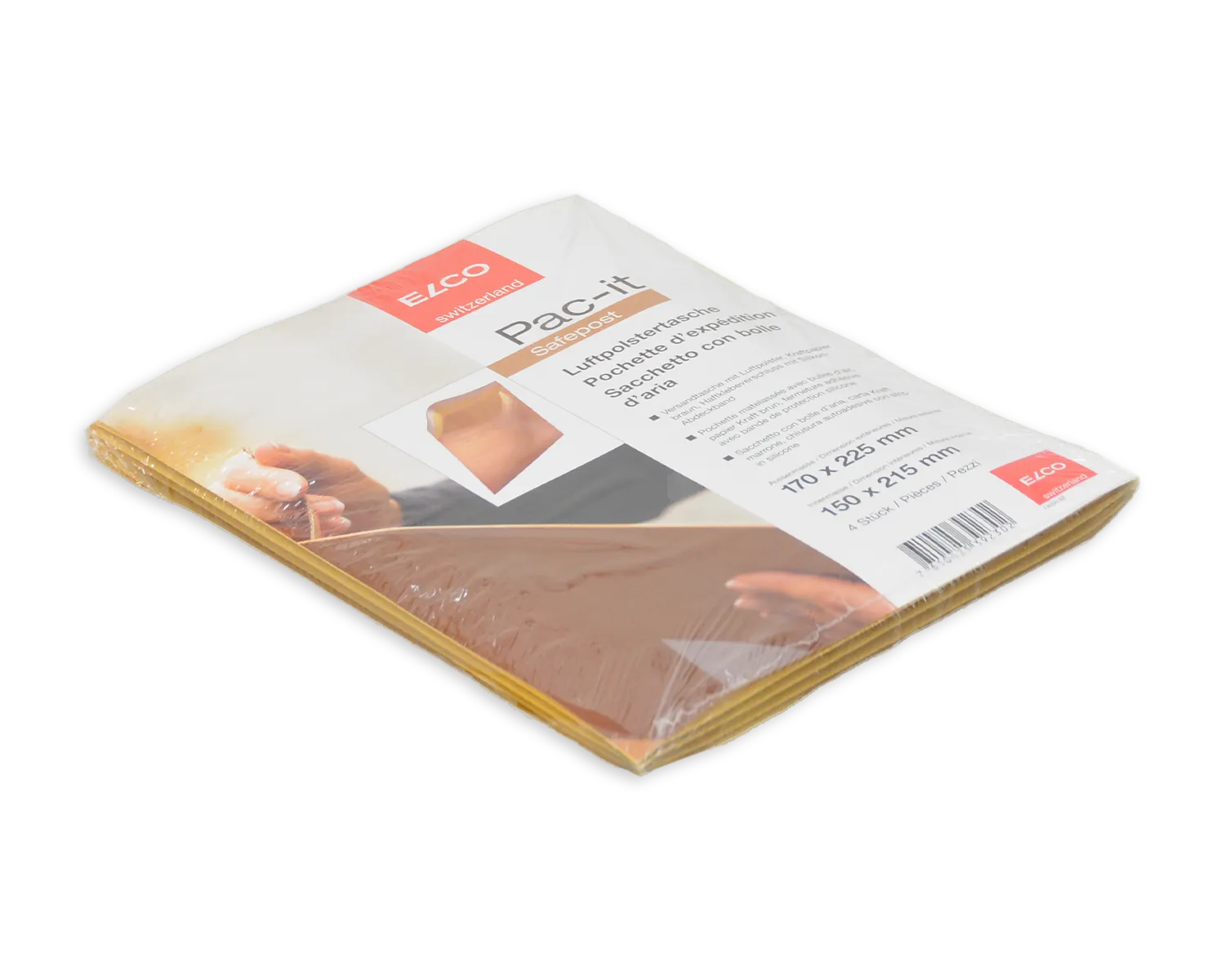 ELCO Safepost, 170 x 225 mm, , Haftklebeverschluss, 85 + 20g/m2, braun