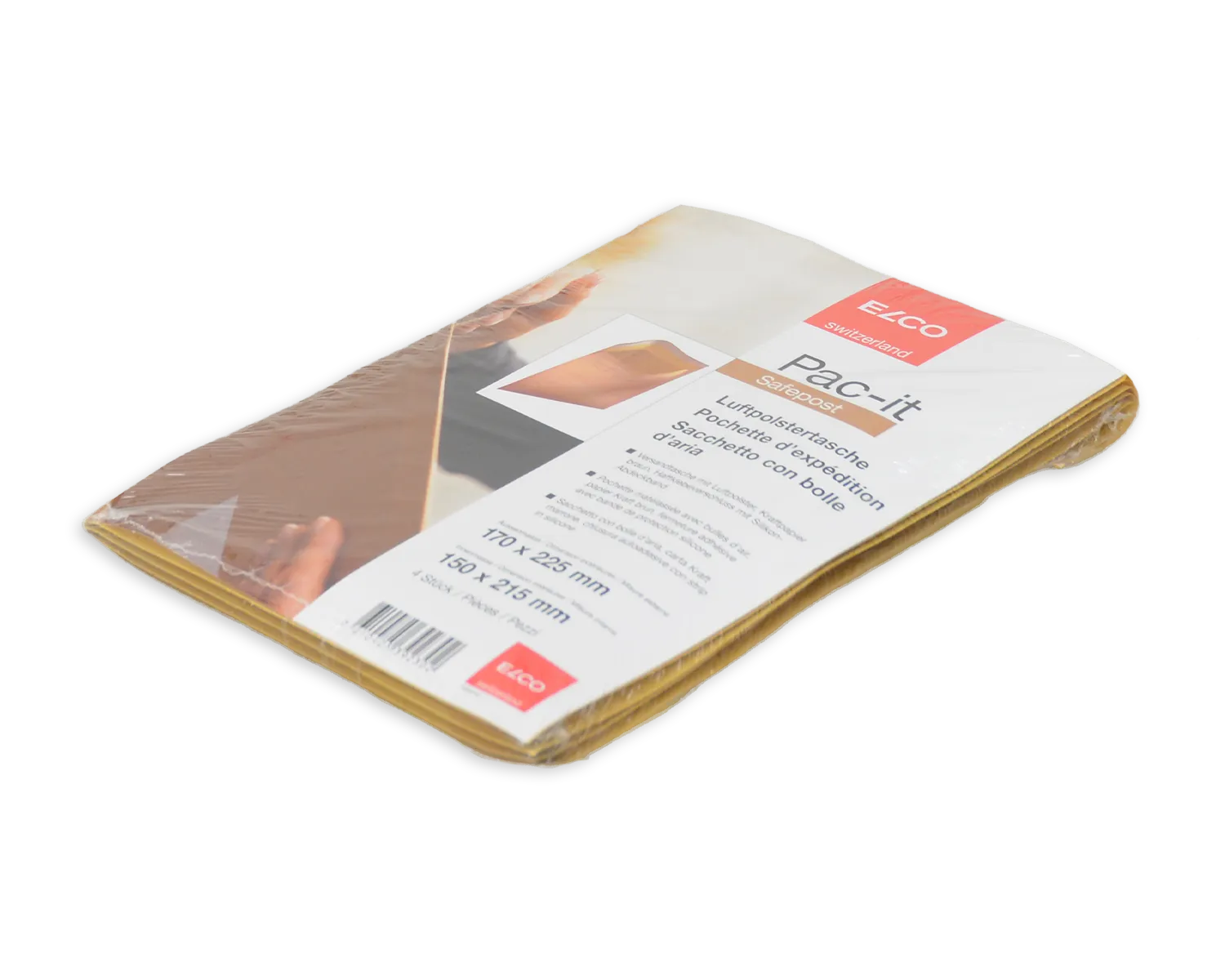 ELCO Safepost, 170 x 225 mm, , Haftklebeverschluss, 85 + 20g/m2, braun