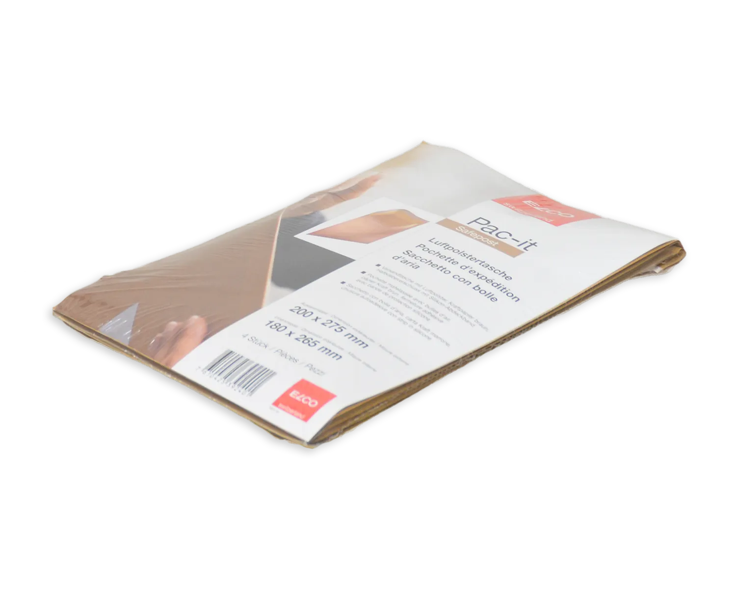 Pochette à bulles d'air, ELCO Safepost, 200 x 275 mm, , Fermeture auto-adhésive, 85 + 20g/m2, brun