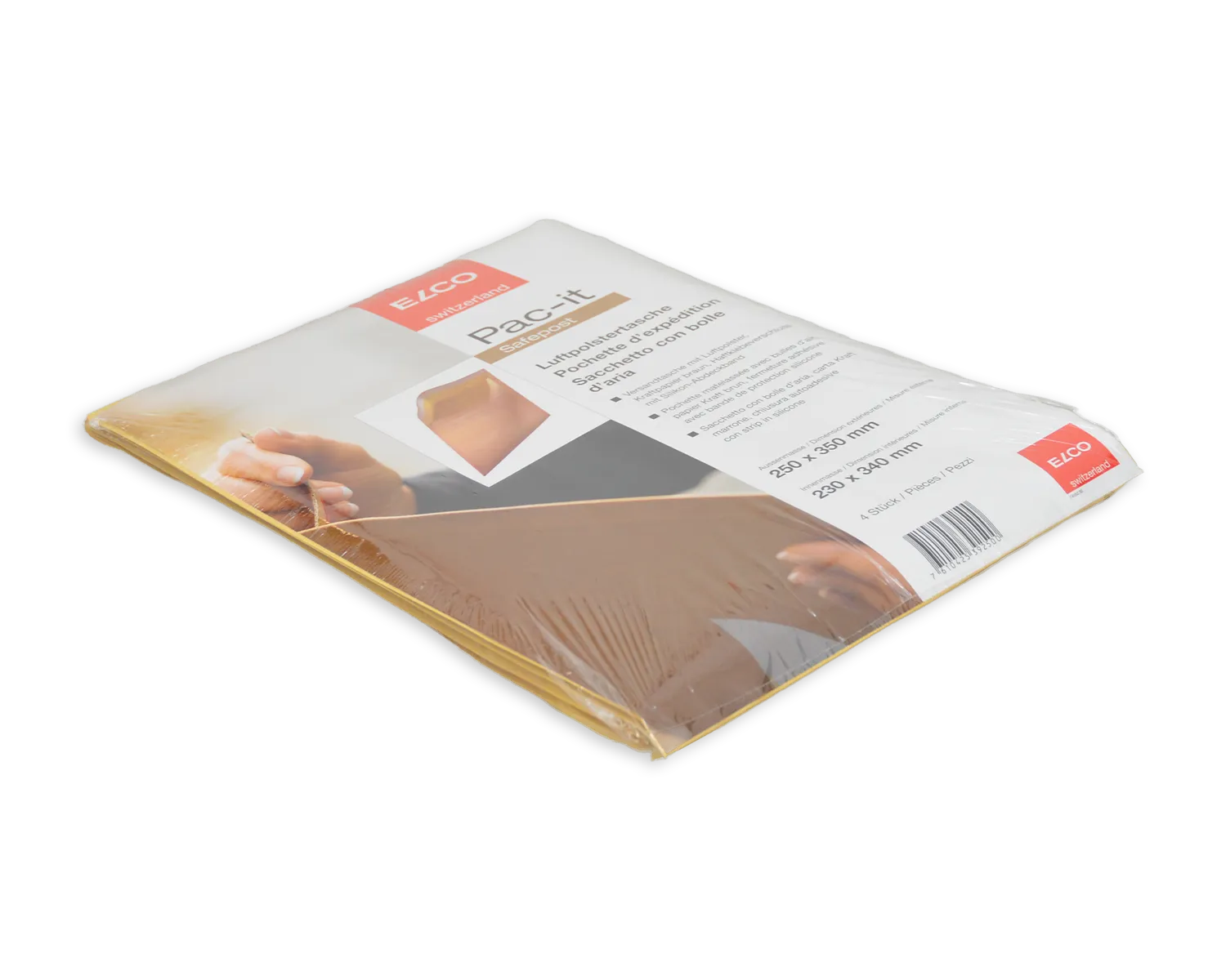 ELCO Safepost, 250 x 350 mm, , Haftklebeverschluss, 85 + 20g/m2, braun