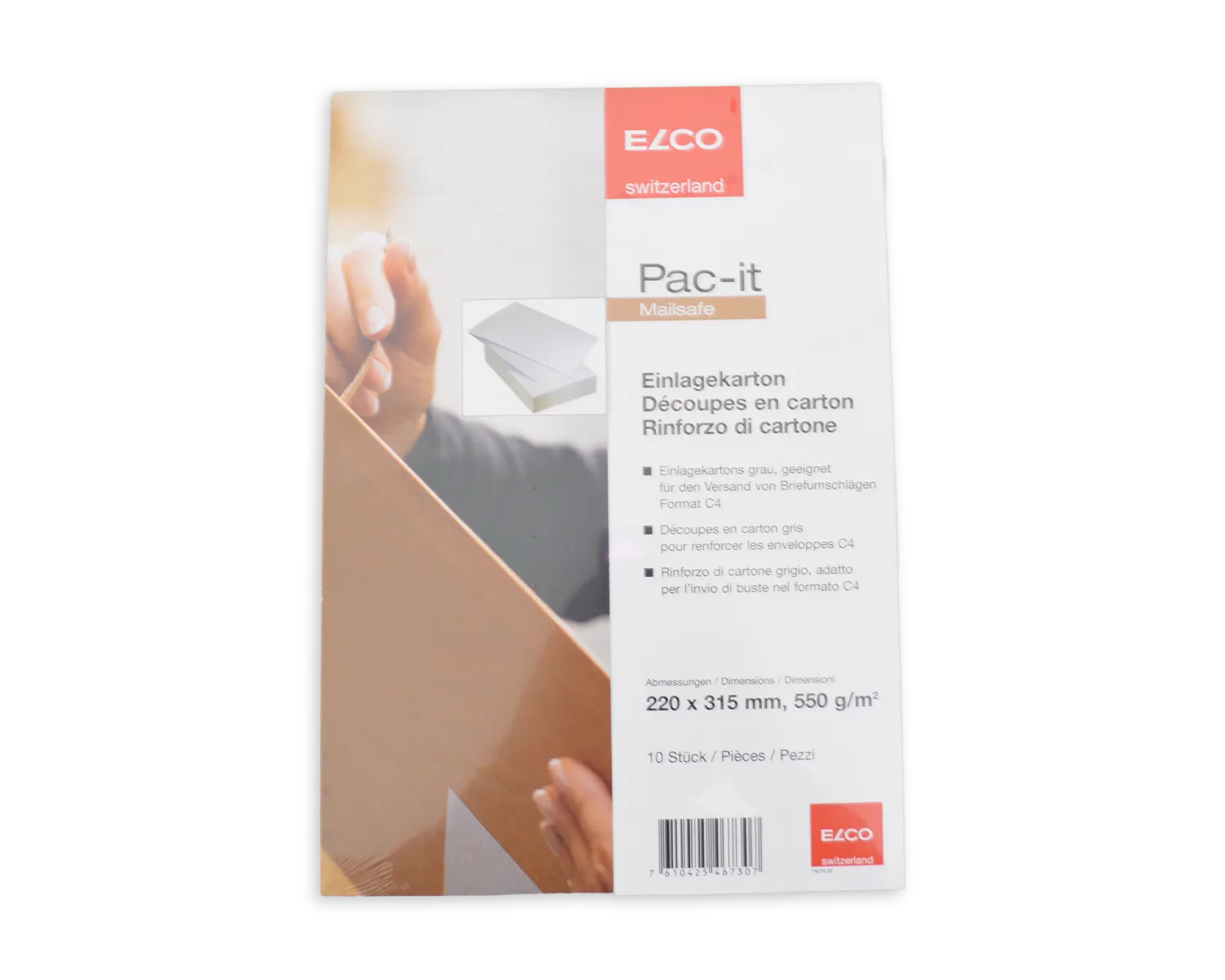 ELCO Mailsafe, 220 x 315 mm, 550g/m2, grau