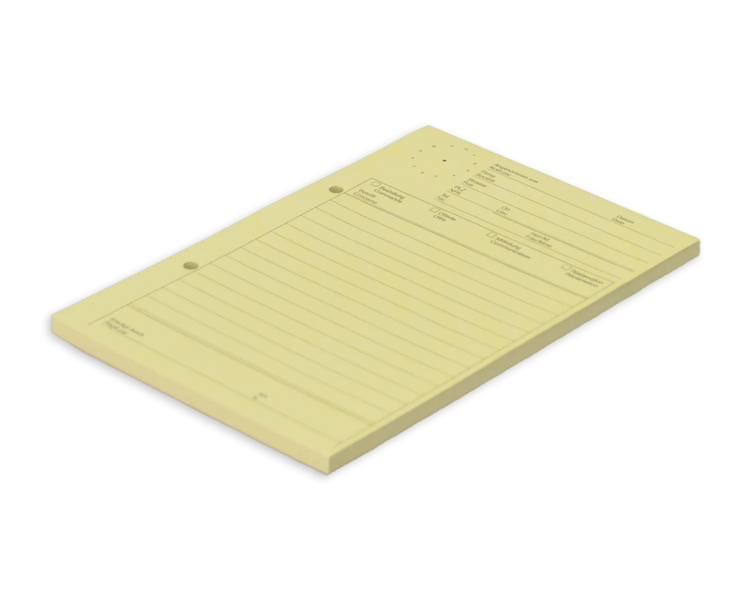 Telefonblock, ELCO, A5, 65g/m2, gelb