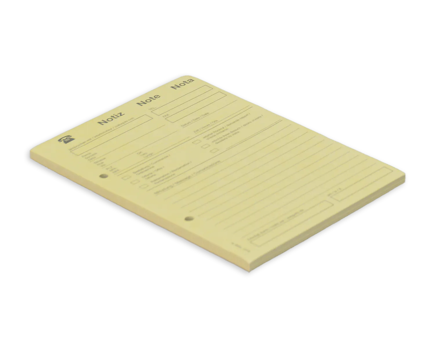 Telefonblock, ELCO, A5, 65g/m2, gelb