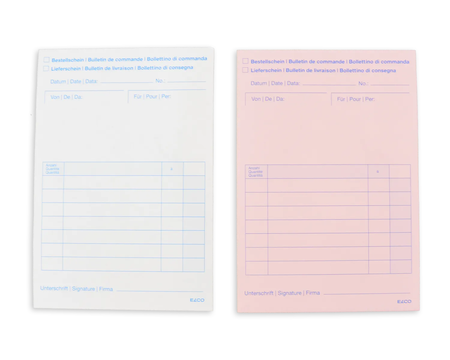 Durchschreibeblock, ELCO Office, A6, 56 + 57g/m2, grün (Bestellung/Lieferschein)