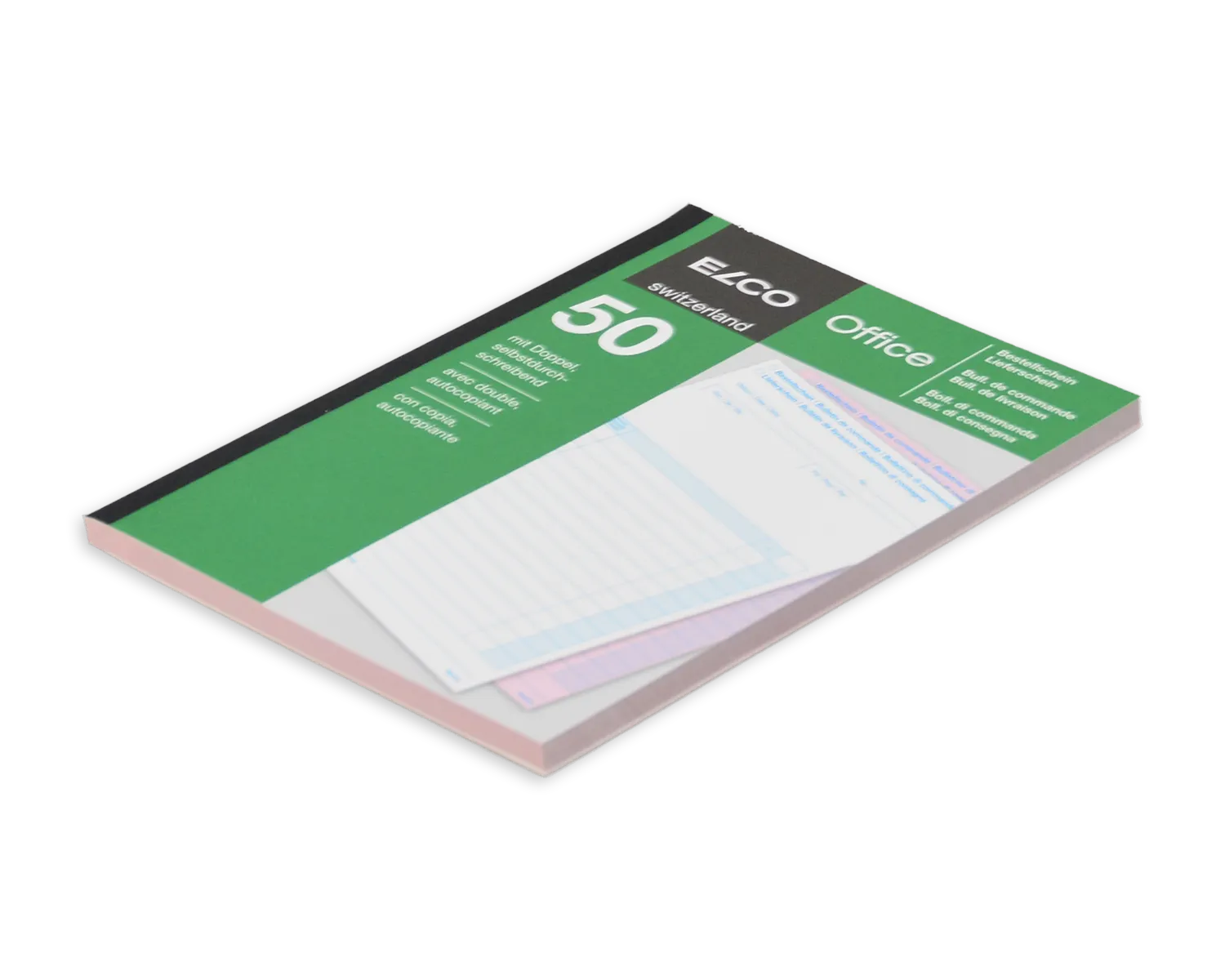 Durchschreibeblock, ELCO Office, A5, 56 + 57g/m2, grün (Bestellung/Lieferschein)