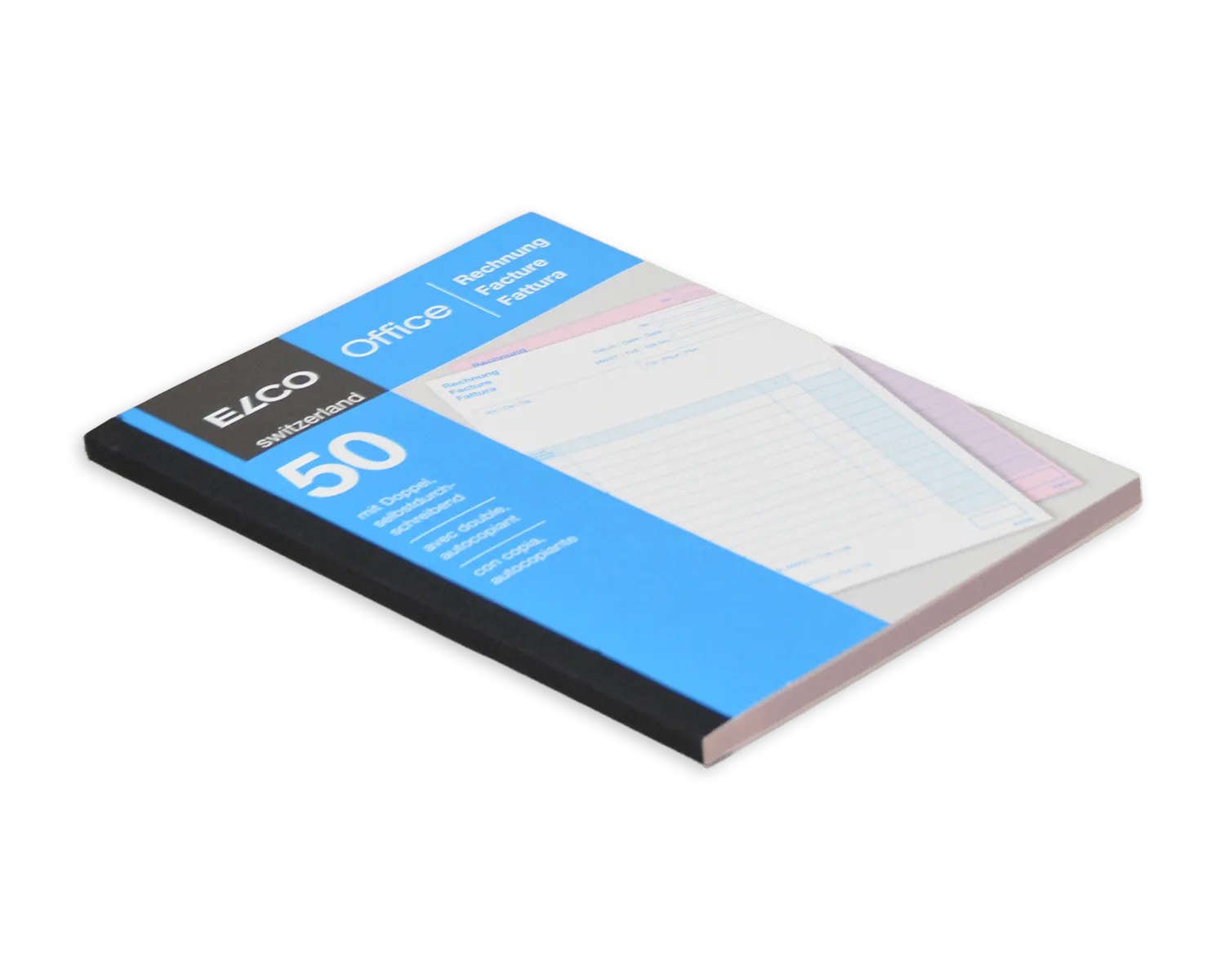Durchschreibeblock, ELCO Office, A5, 56 + 57g/m2, blau (Rechnung)