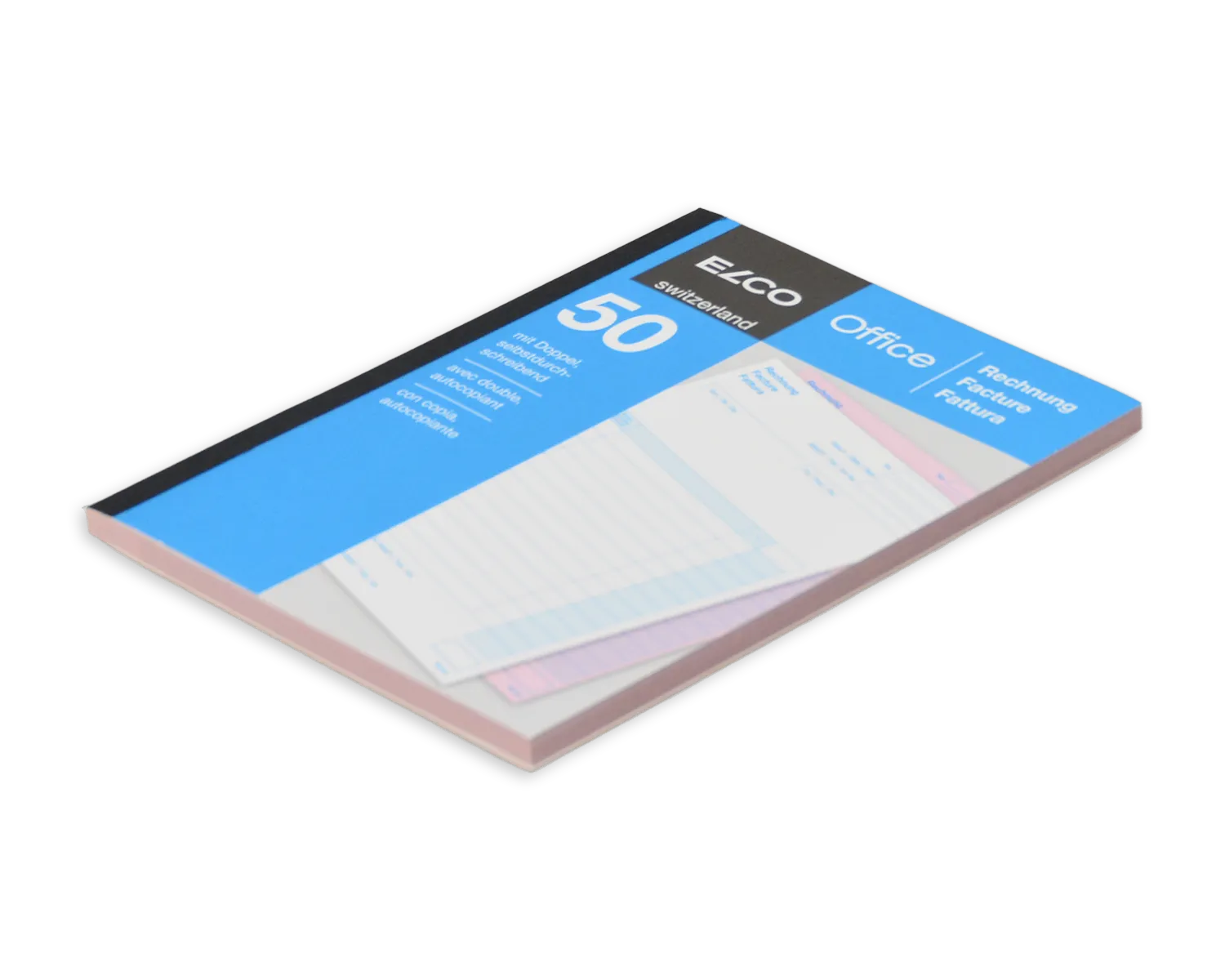 Durchschreibeblock, ELCO Office, A5, 56 + 57g/m2, blau (Rechnung)